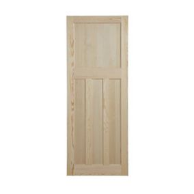 4 panel Traditional Clear pine Internal Door, (H)1981mm (W)762mm (T)35mm