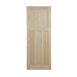 4 panel Traditional Clear pine LH & RH Internal Door, (H)1981mm (W)762mm