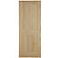 4 panel Unglazed Internal Clear pine Fire door, (H)1981mm (W)762mm (T)44mm