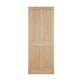 4 panel Unglazed Internal Door, (H)1981mm (W)686mm (T)35mm