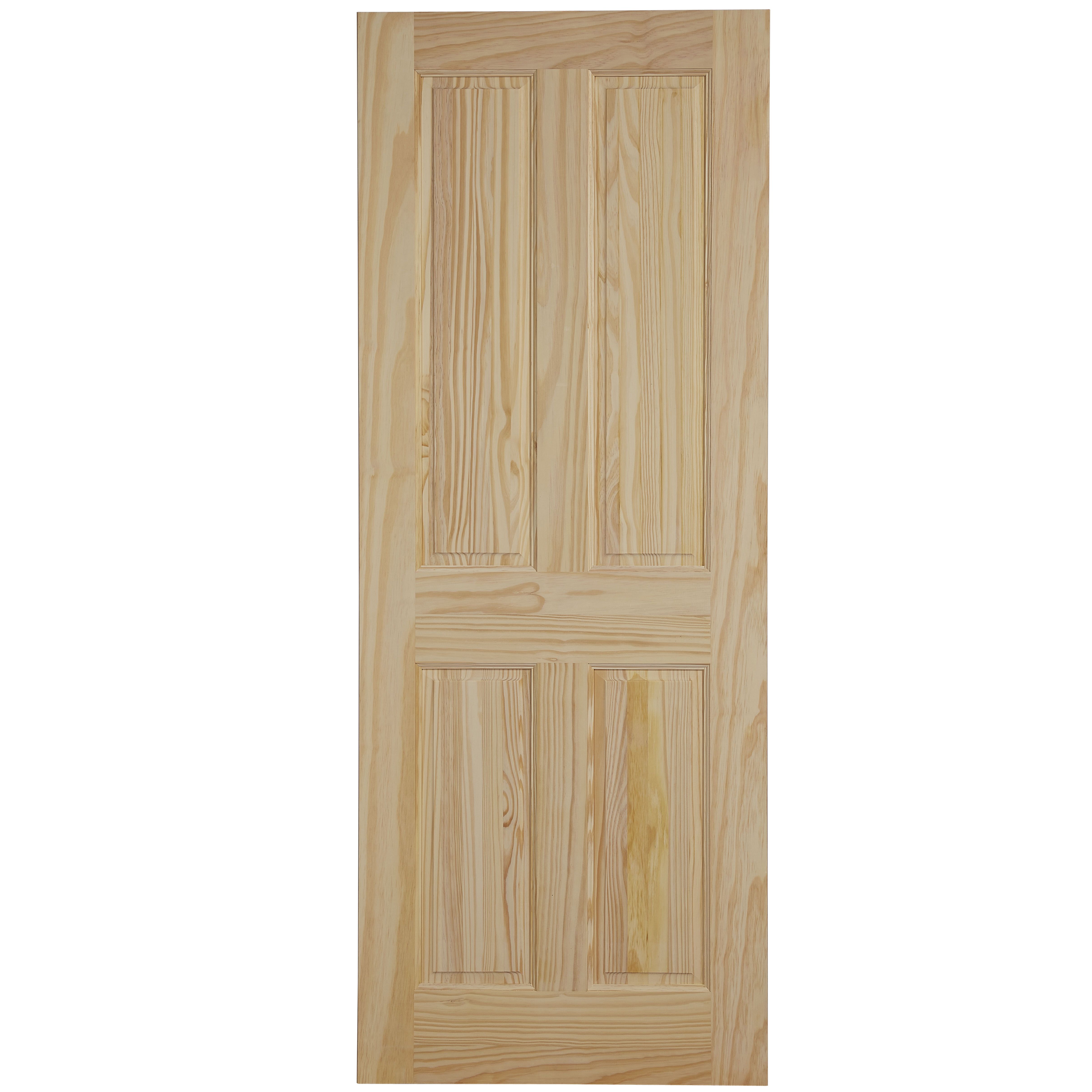 4 panel Unglazed Internal Fire door, (H)1981mm (W)838mm (T)44mm
