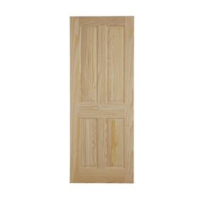 4 panel Unglazed Internal Fire door, (H)2040mm (W)726mm (T)40mm