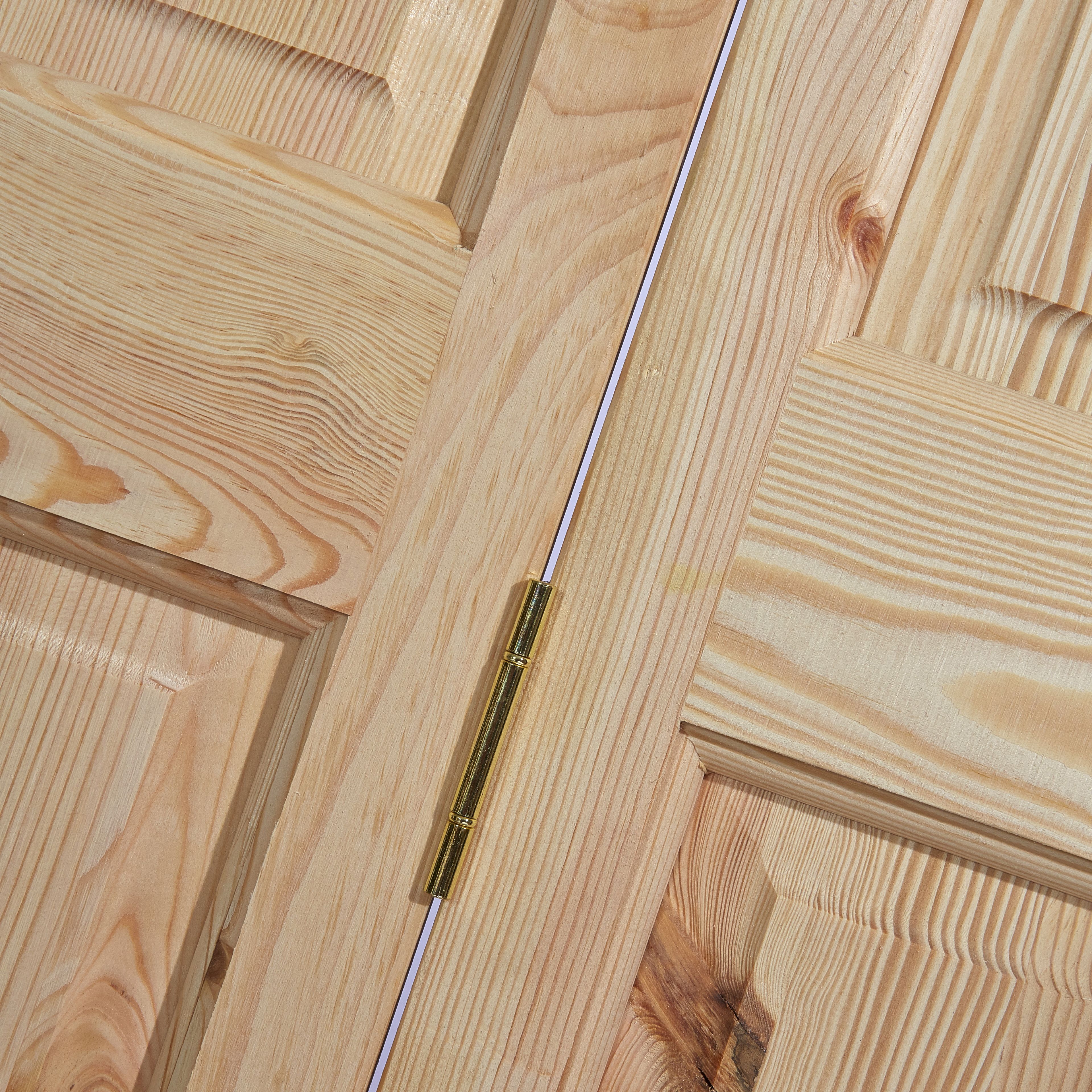 4 panel Unglazed Knotty pine Internal Bi-fold Door set, (H)1981mm (W)686mm
