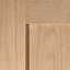 4 panel Unglazed Shaker Oak veneer Internal Fire door, (H)1981mm (W)762mm (T)44mm