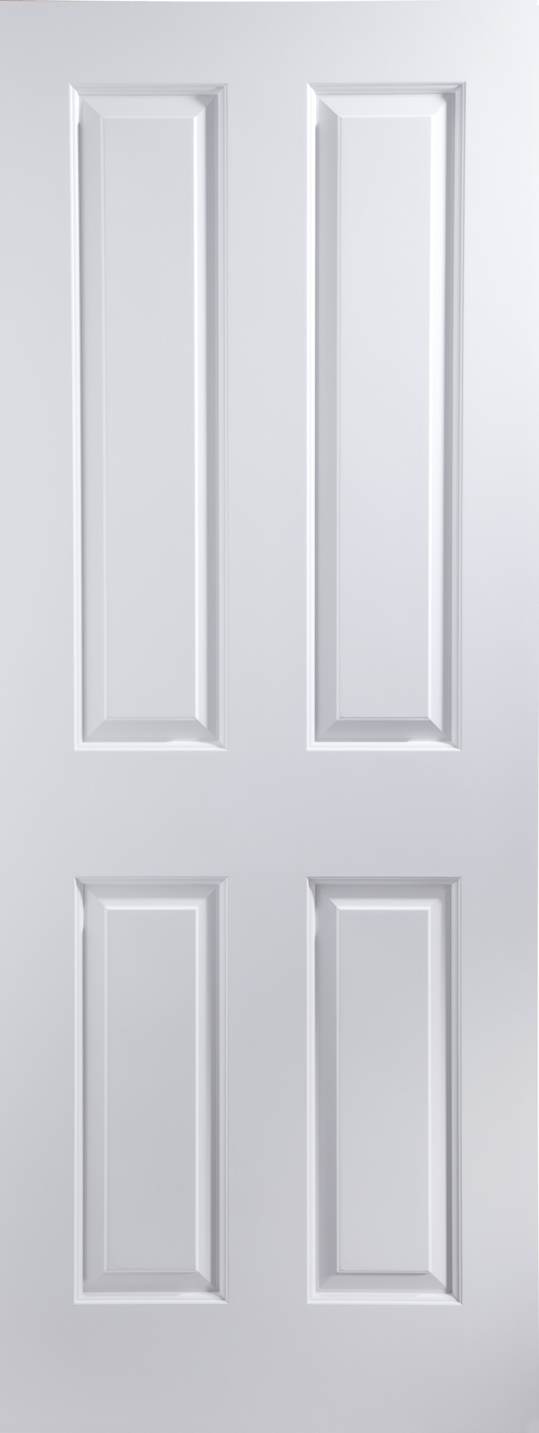 4 panel Unglazed White Internal Door, (H)2040mm (W)726mm (T)40mm