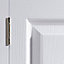 4 panel Unglazed White Woodgrain effect Internal Bi-fold Door set, (H)1981mm (W)610mm
