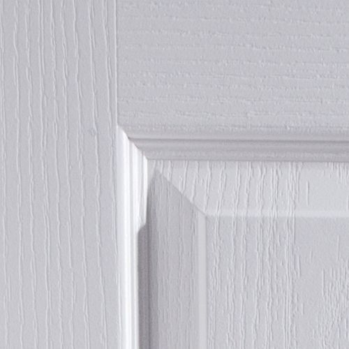 4 panel Unglazed White Woodgrain effect Internal Door, (H)2040mm (W)726mm (T)40mm