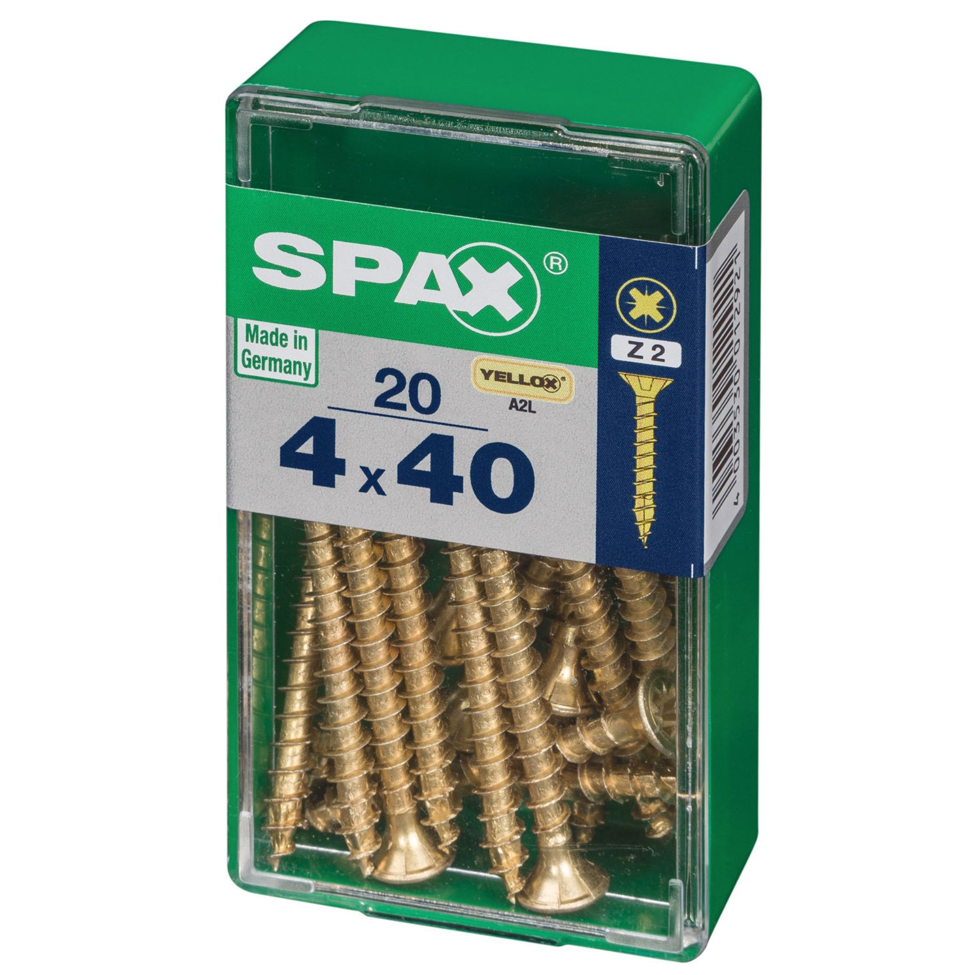 Spax Steel Wood Screw (Dia)4mm (L)40mm, Pack of 20 Departments DIY