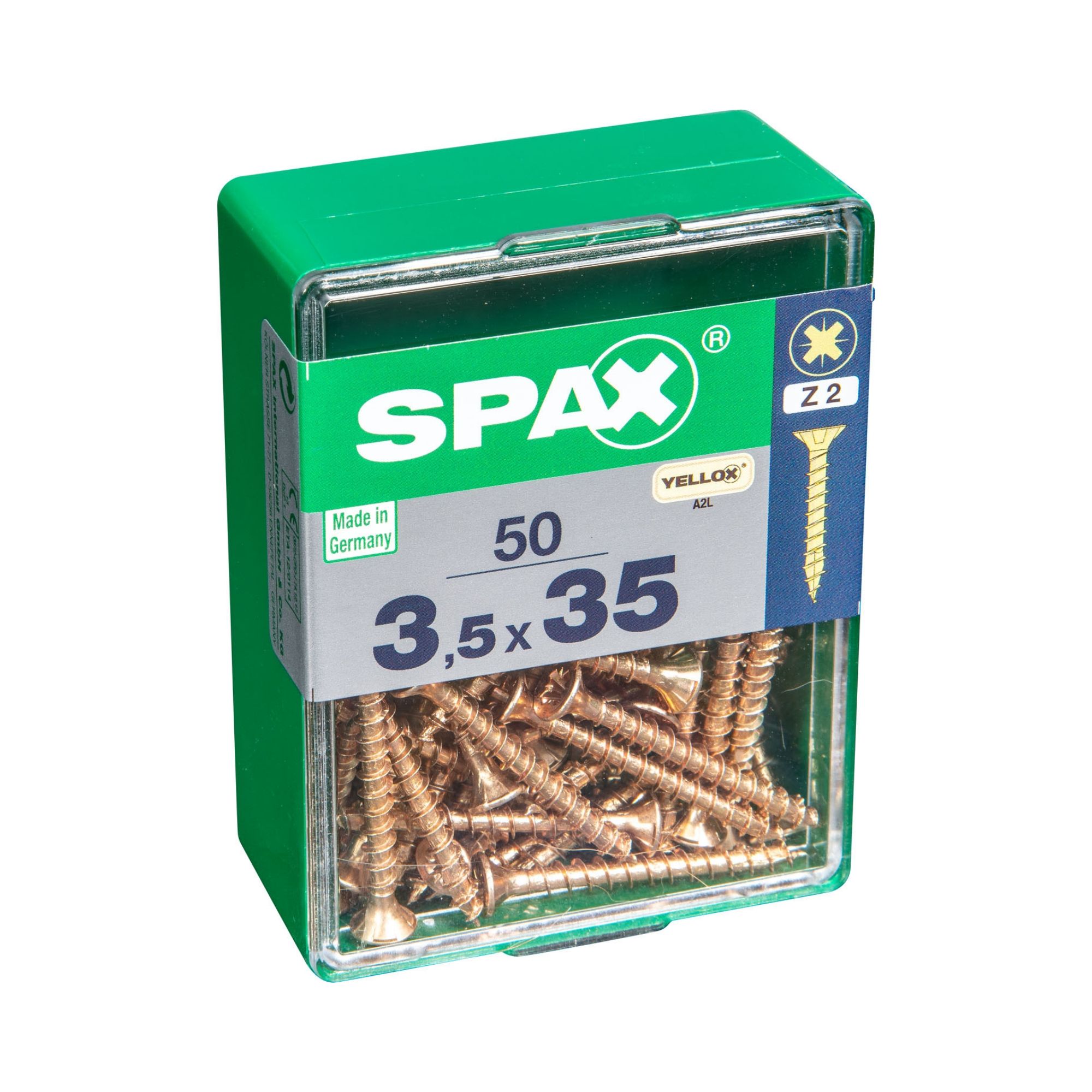 Spax Steel Wood Screw (Dia)3.5mm (L)35mm, Pack of 50 Departments