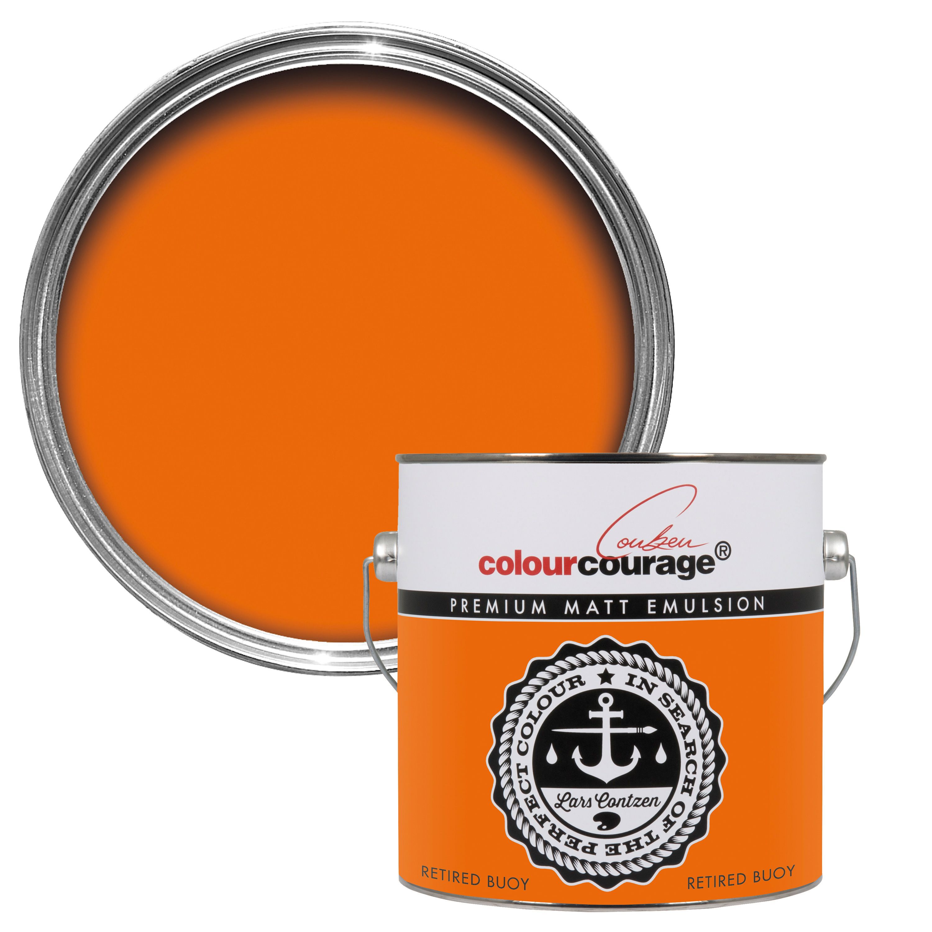 colourcourage Retired Buoy Matt Emulsion Paint 2.5L Departments DIY