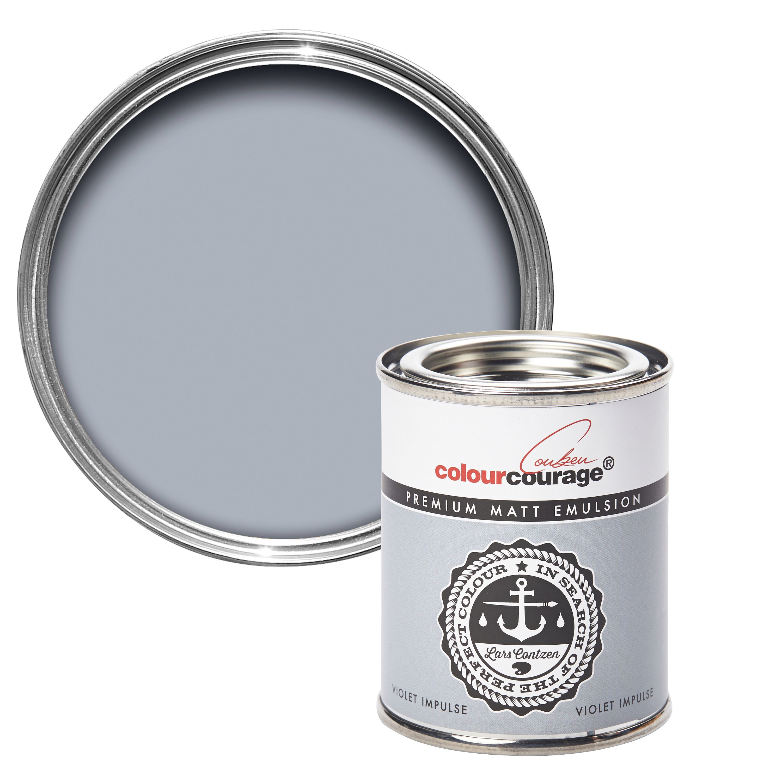 colourcourage Violet impulse Matt Emulsion paint 0.13L Tester pot