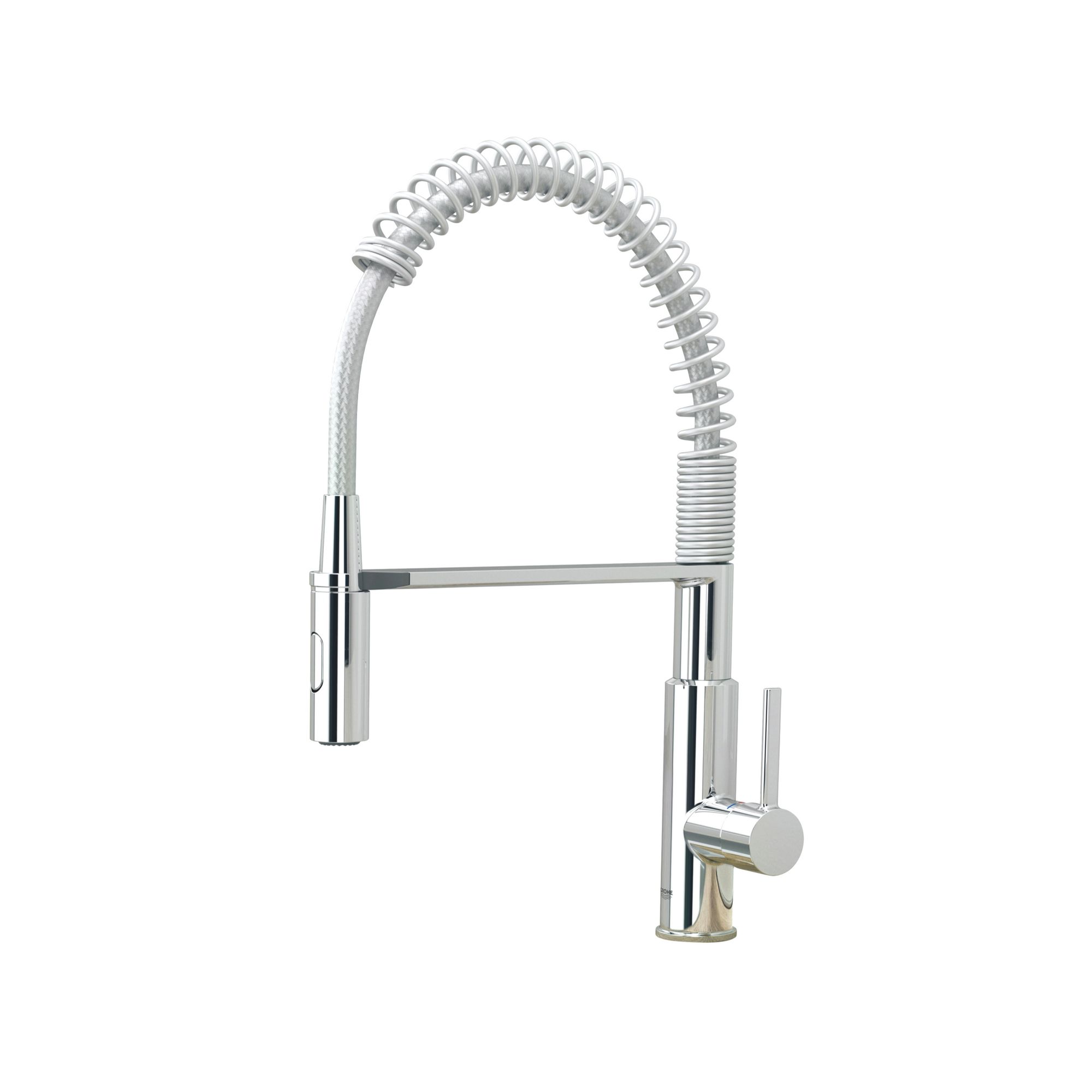 Grohe Get Chrome effect Kitchen Side lever spring neck Mixer tap