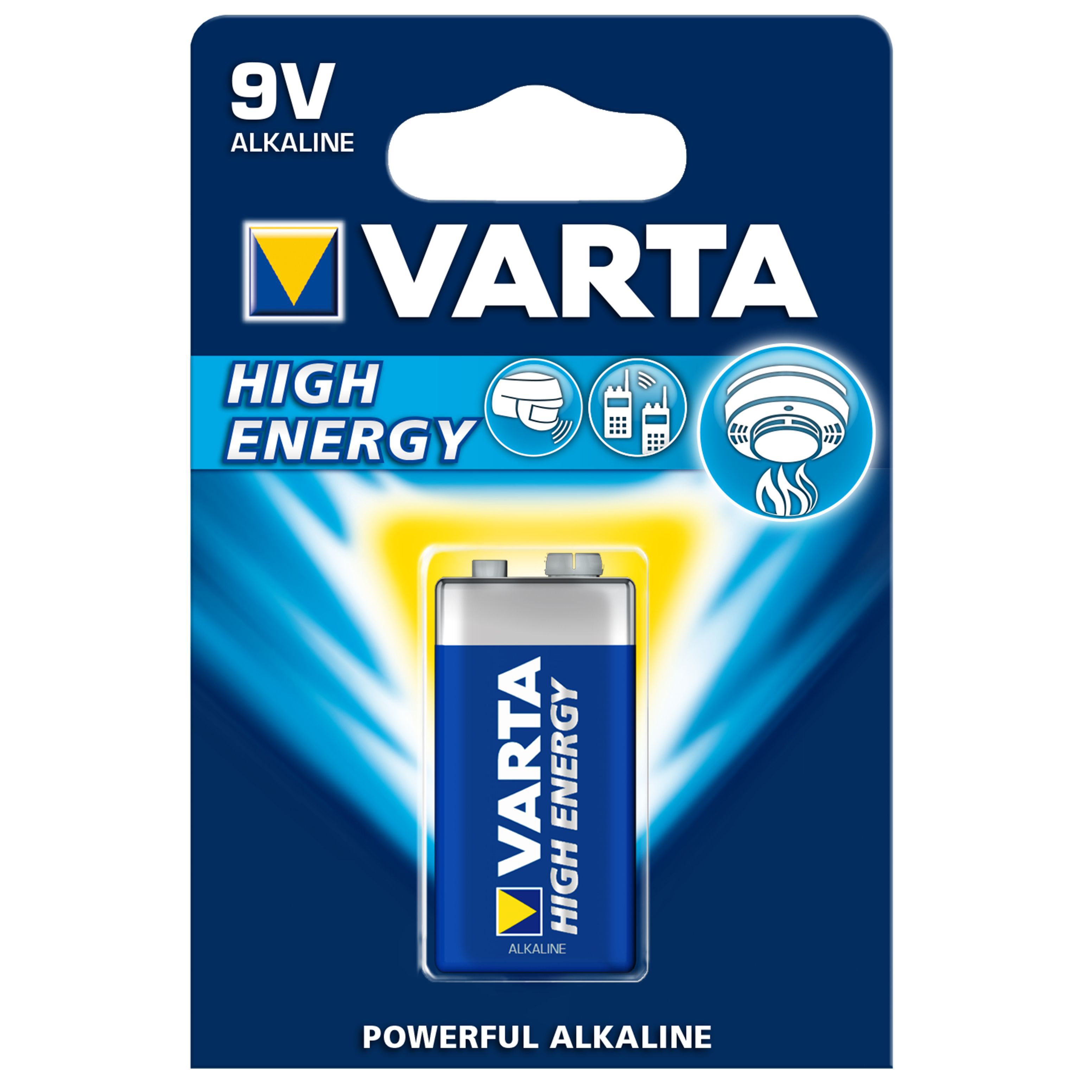 Varta High Energy 9V Alkaline Battery | Departments | DIY At B&Q