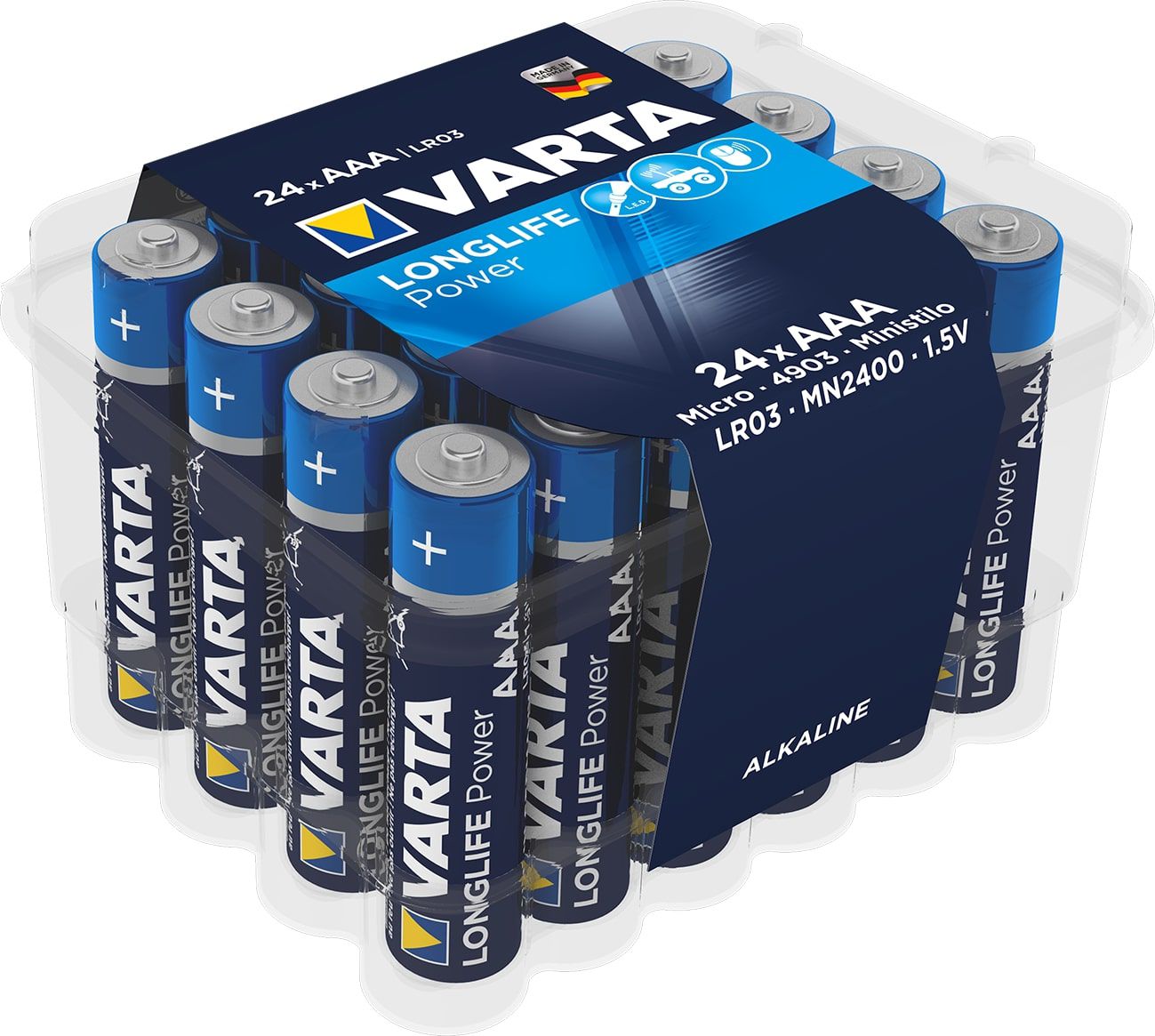 Varta Longlife Power Non Rechargeable AAA Battery, Pack Of 24 ...