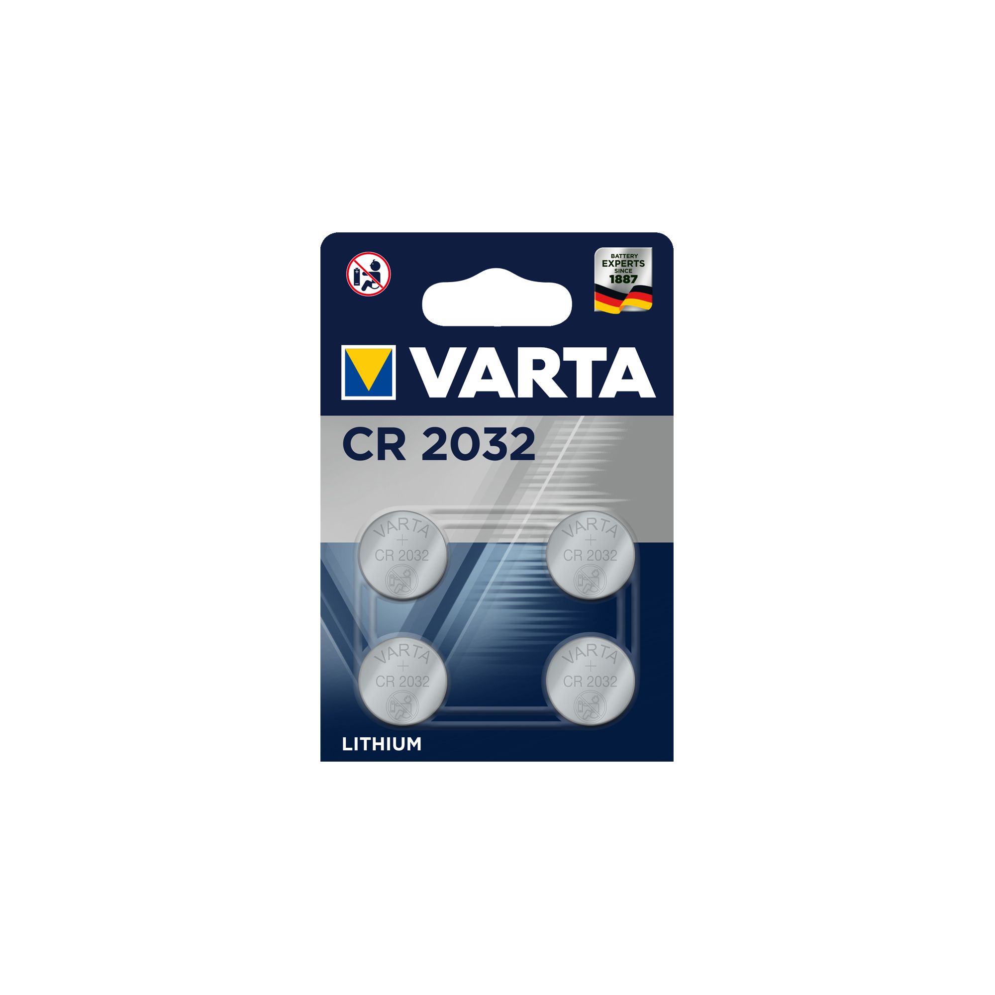Varta CR2032 Button cell battery, Pack of 4 Departments DIY at B&Q