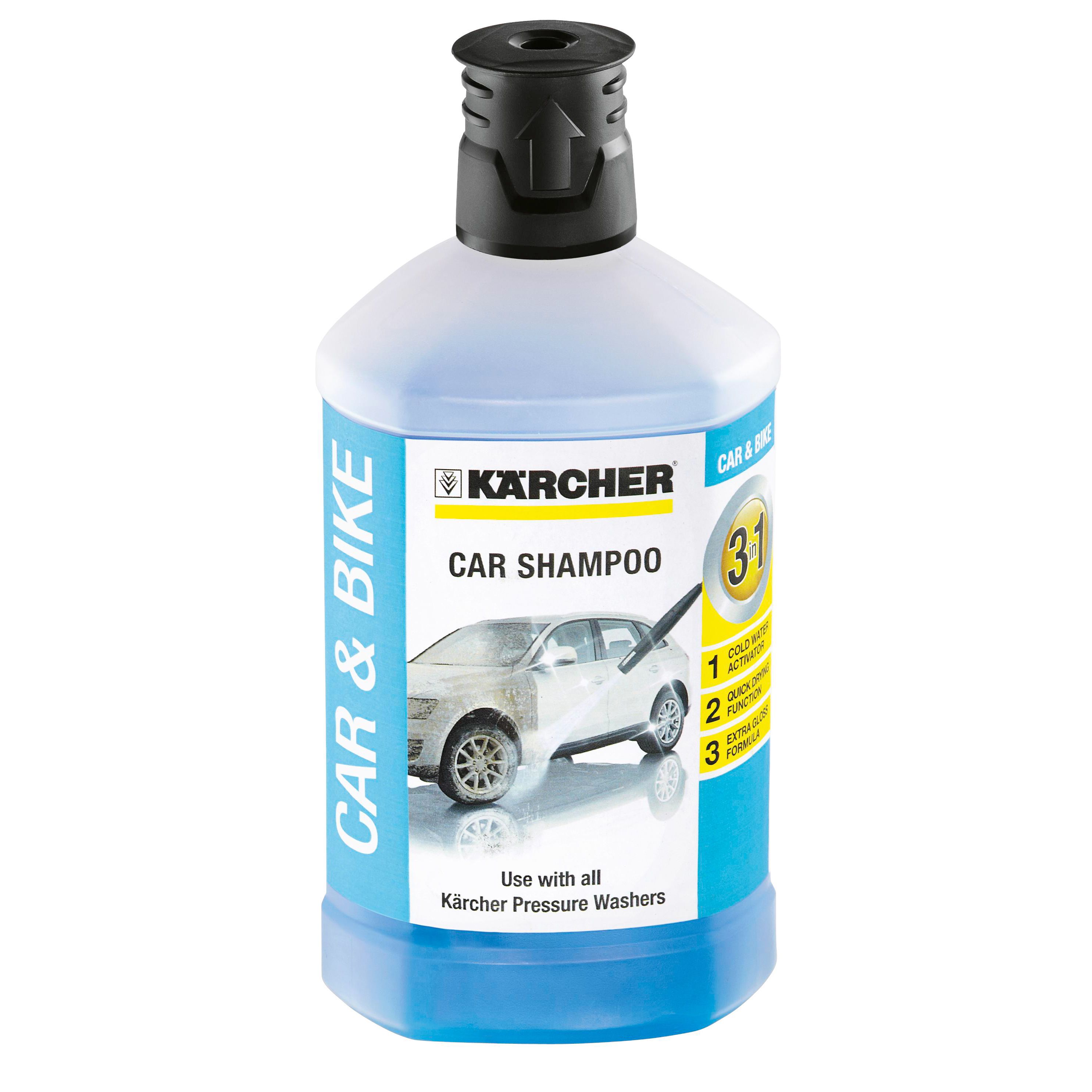 Karcher Plug & Clean Car shampoo, 1L Bottle | Departments | DIY at B&Q