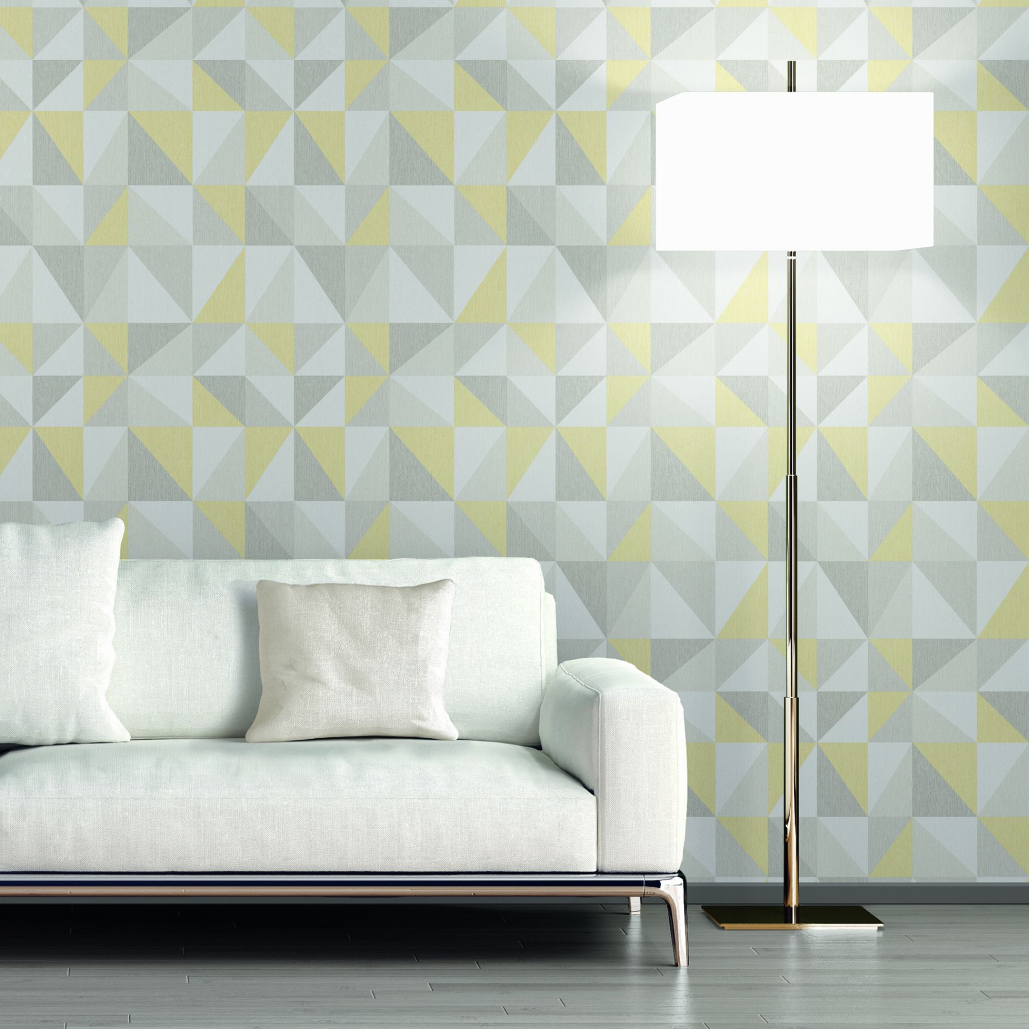 K2 Honeycomb Yellow Geometric Wallpaper | Departments | DIY at B&Q