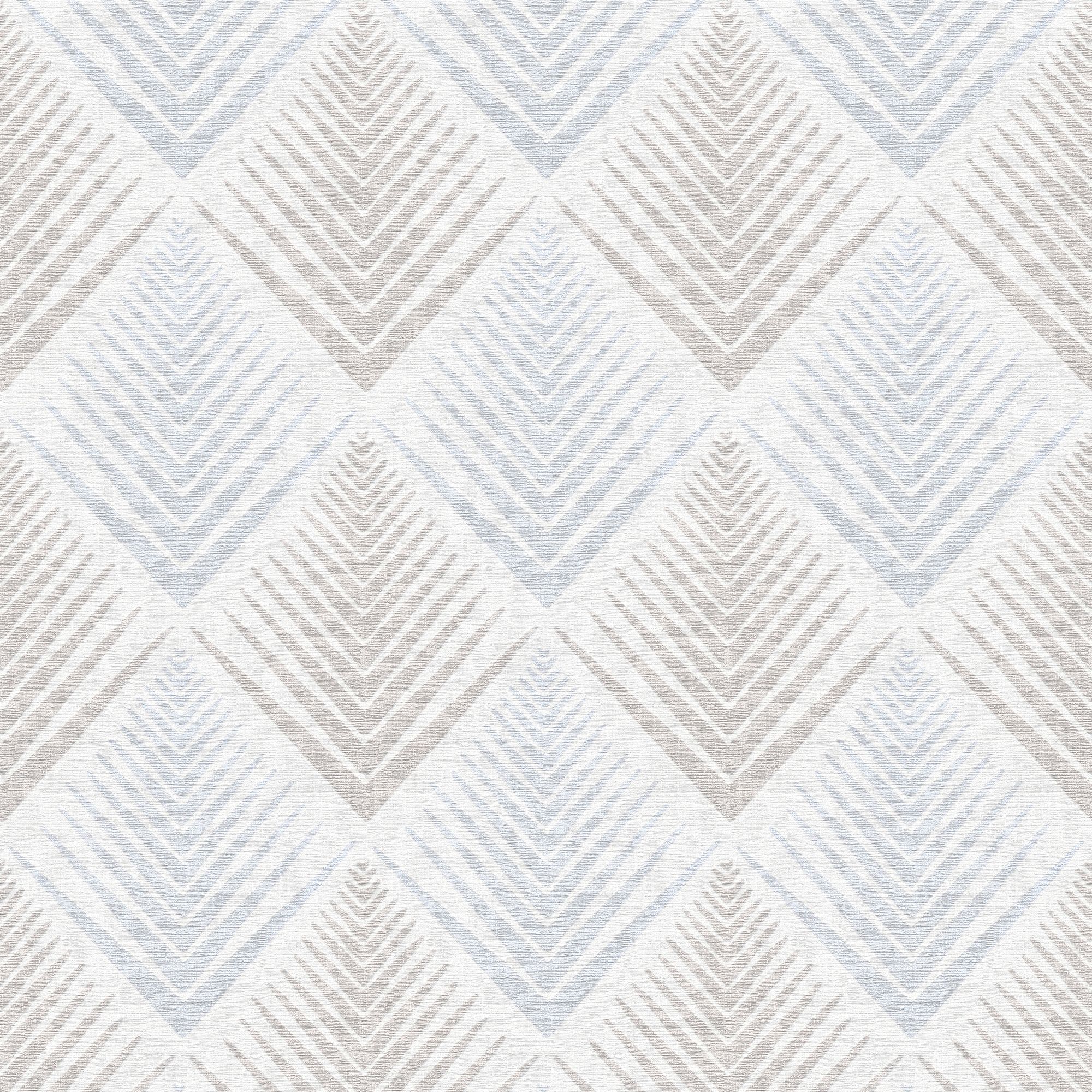 A.S. Creation Pop colours Cream & grey Geometric Glitter Wallpaper