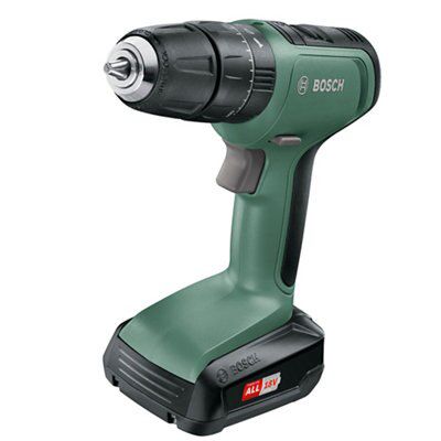 Bosch Cordless 18v 1 5ah Li Ion Two Speed Combi Drill 2 Batteries