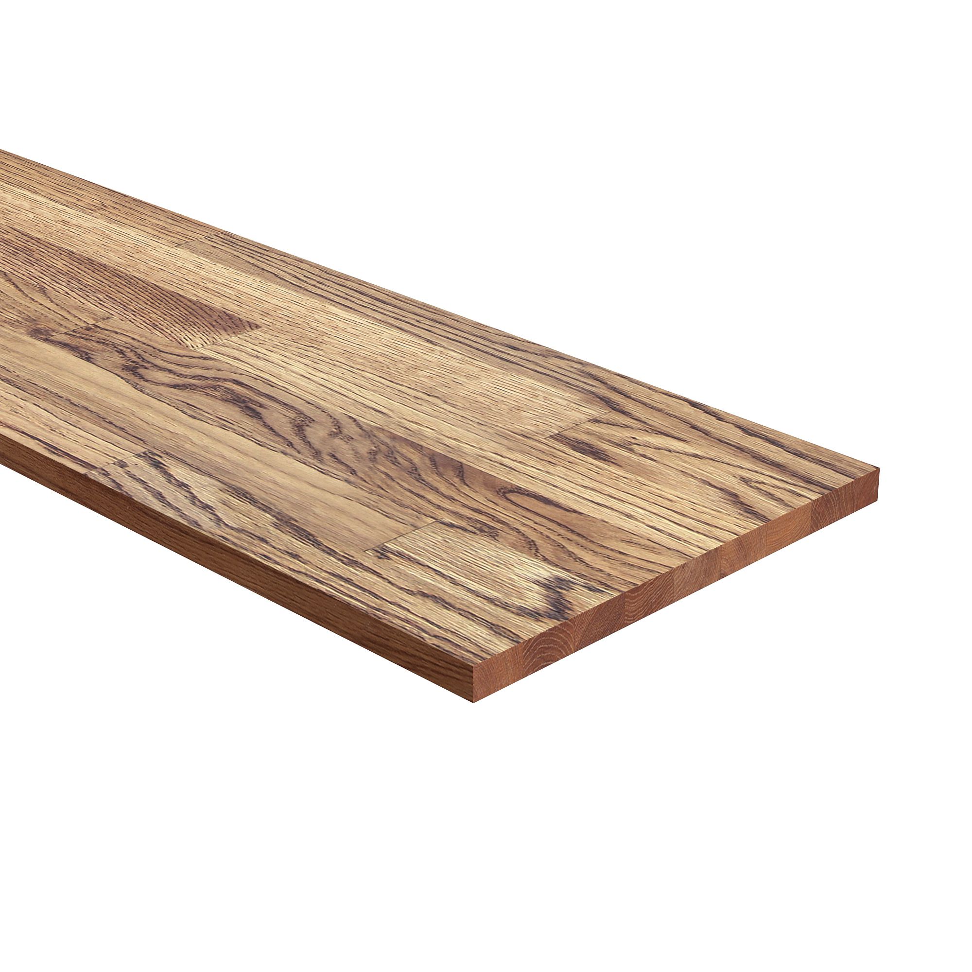 40mm Oak Harmony Oiled Solid oak Chamfered Kitchen Worktop, (L)3000mm