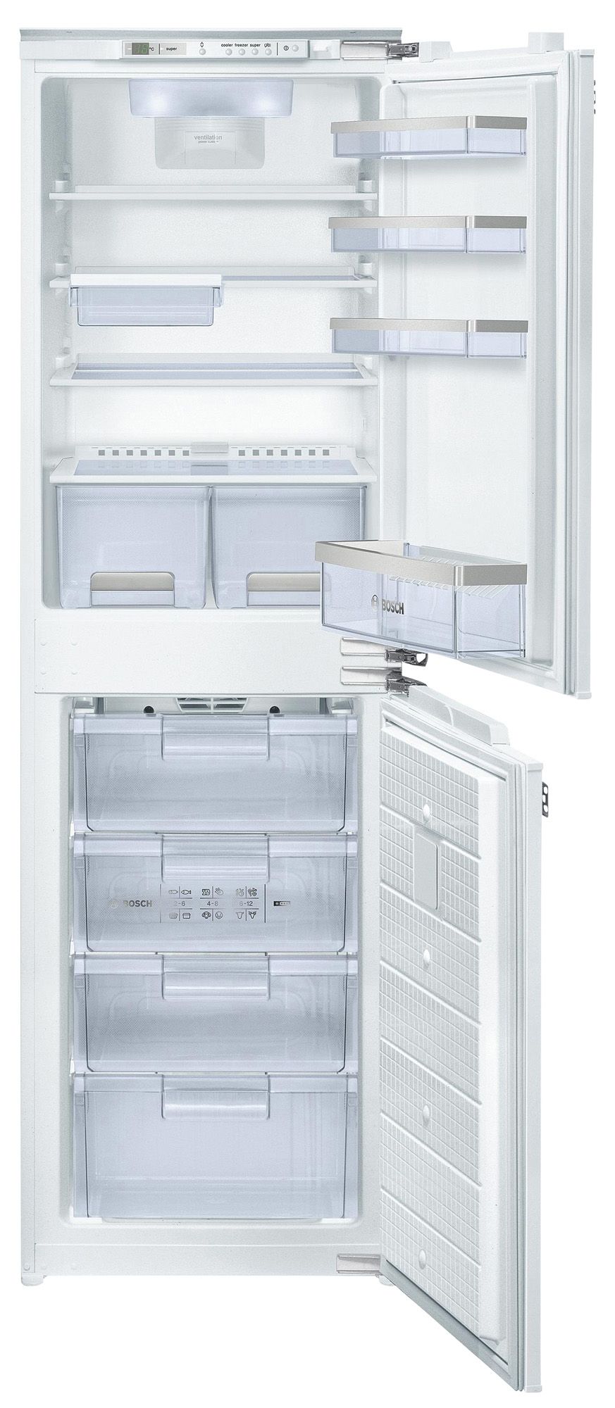 Bosch Kin85af30g 50 50 White Integrated Fridge Freezer