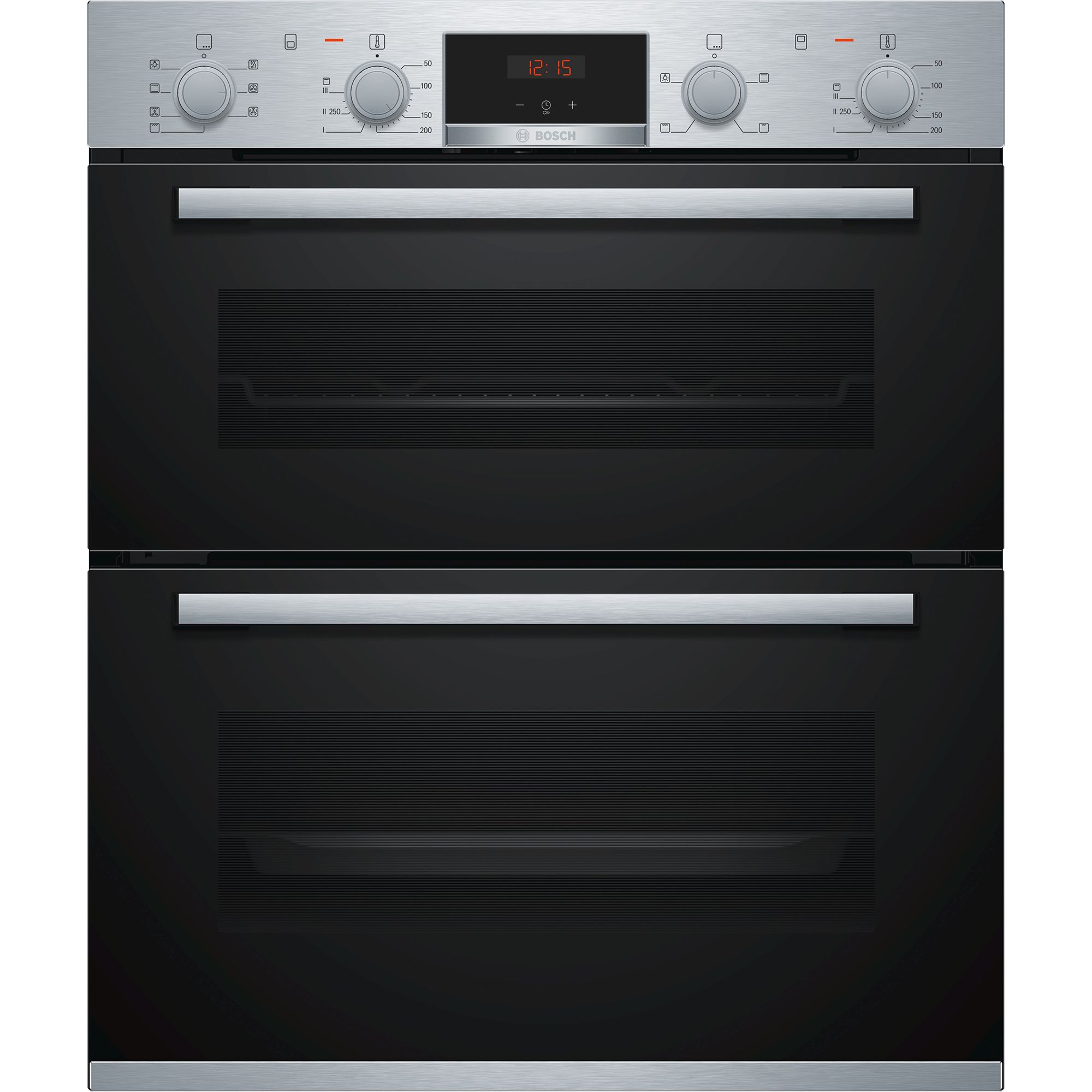 Bosch NBS533BS0B Black Electric Double Multifunction Oven | Departments ...