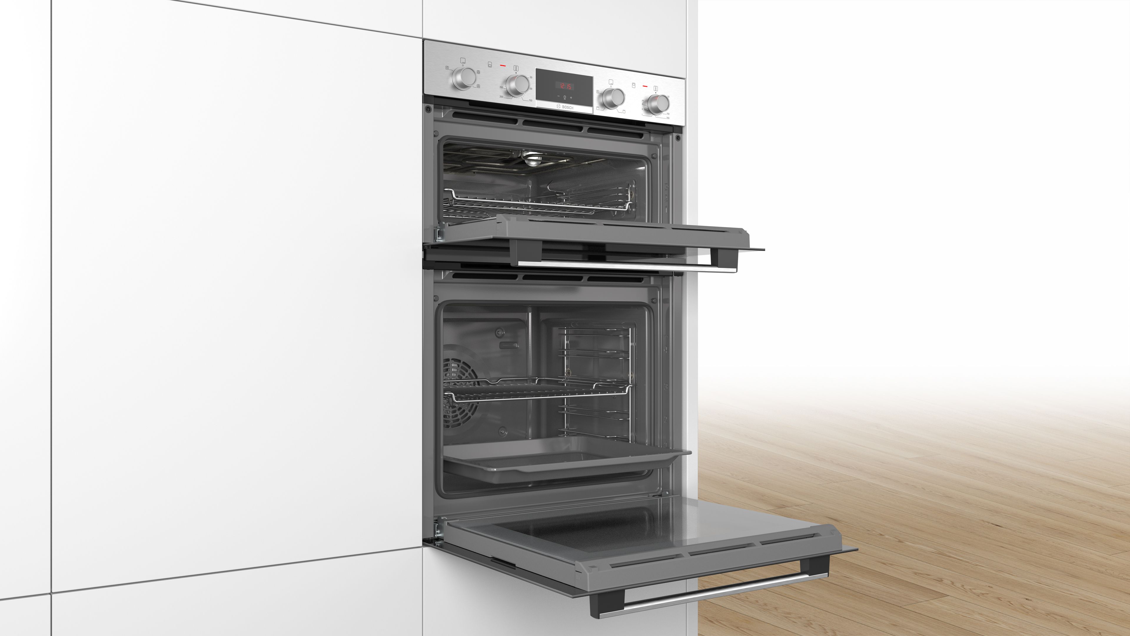 Bosch MHA133BR0B Integrated Electric Double Oven Departments DIY at B&Q