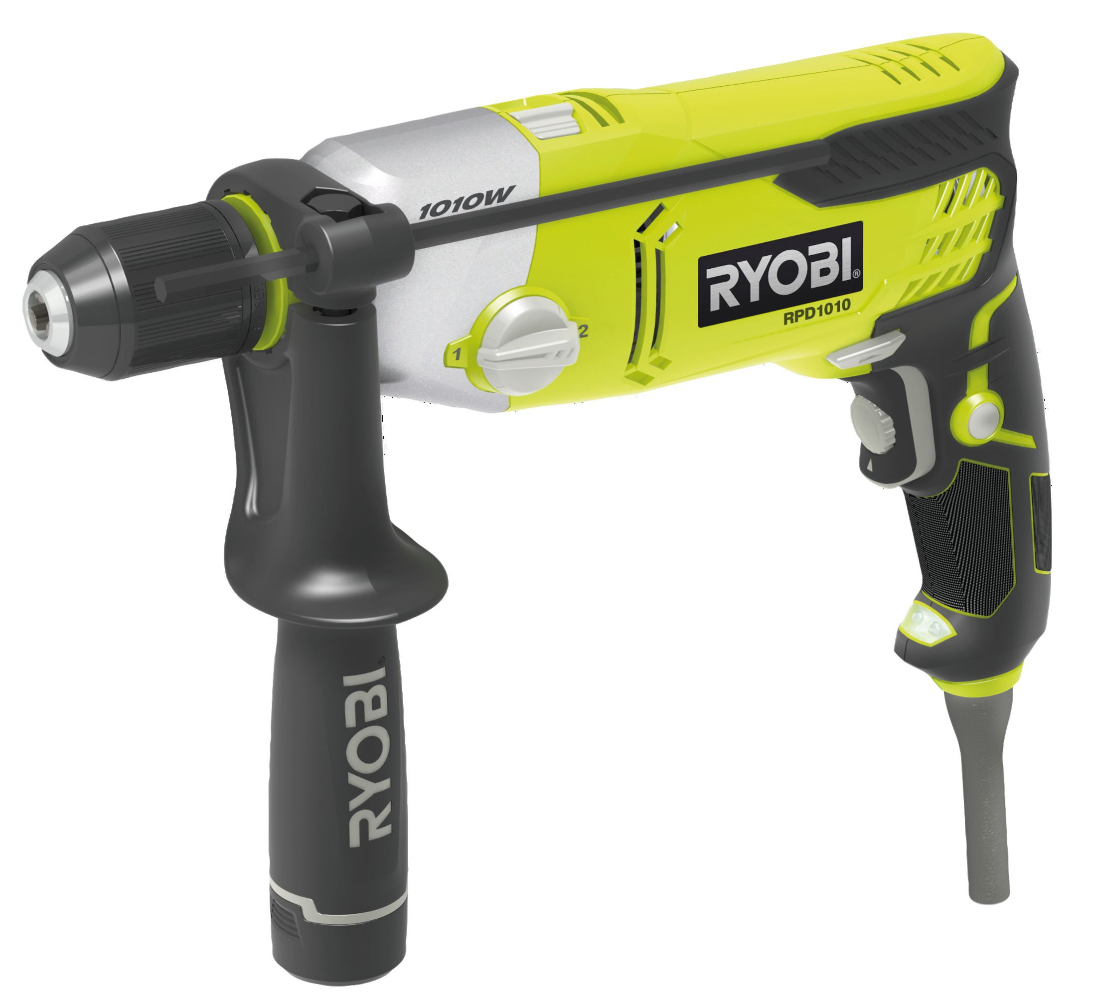 Ryobi 1010W Corded Hammer Drill RPD1010-K | Departments | DIY at B&Q