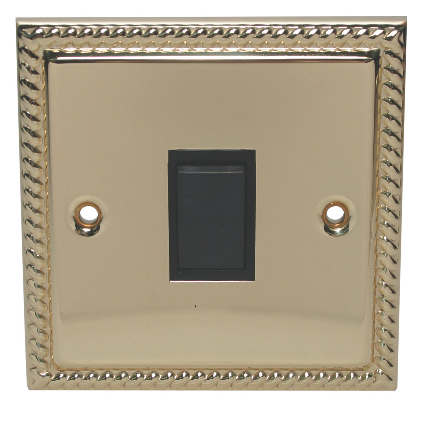 Holder 10A 2Way Single Polished brass & gold effect Light switch