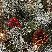 4ft Fairview Berry & cone Pre-lit Artificial Christmas tree