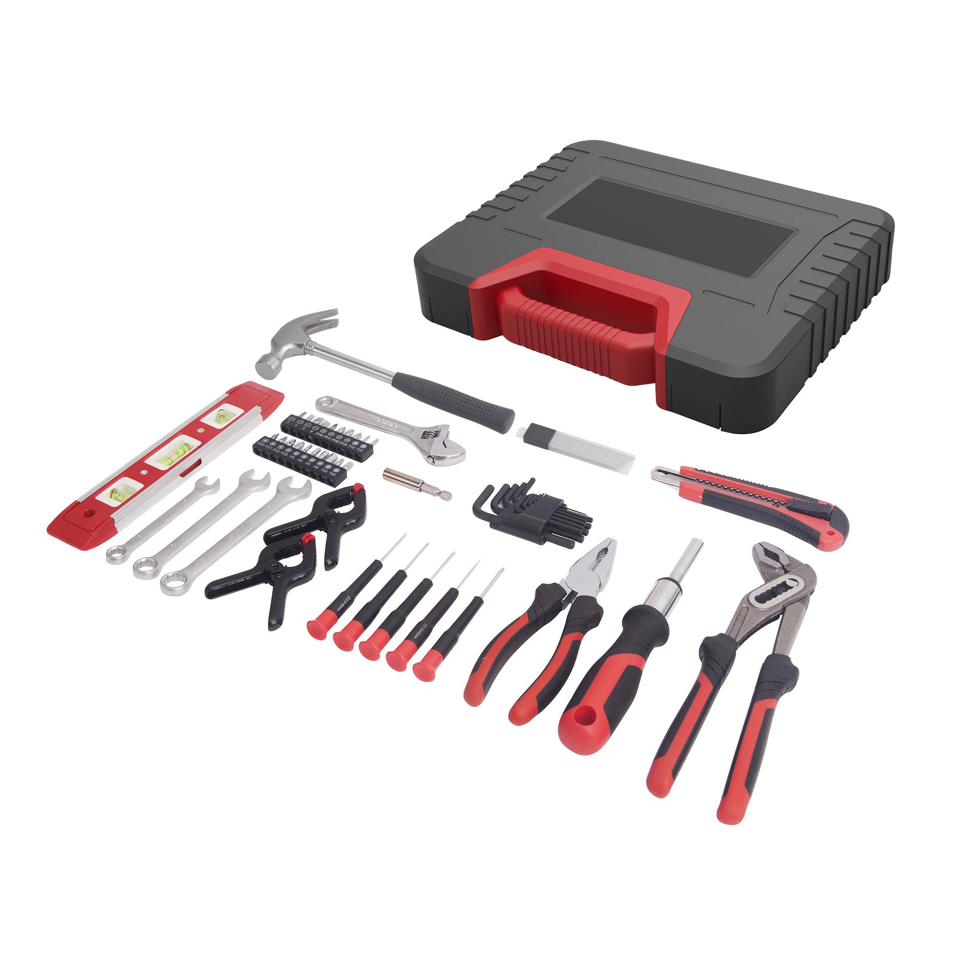 50 piece Black & red Hand tool kit TK02