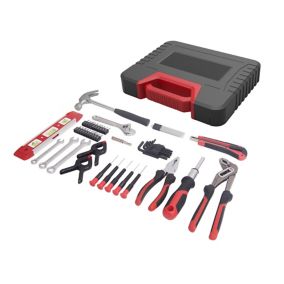 50 piece Black & red Steel Hand tool kit TK02
