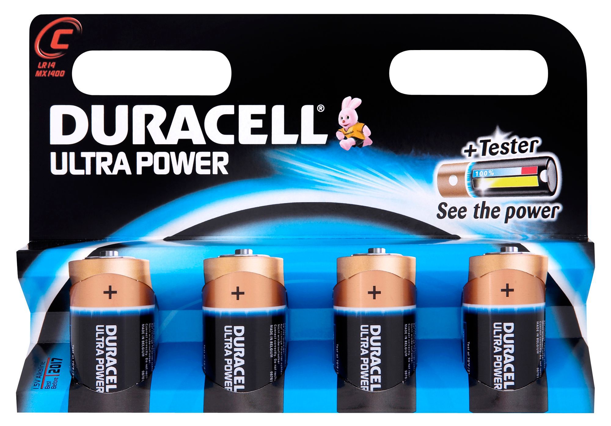 Duracell Ultra C Alkaline Battery, Pack of 4 | Departments | DIY at B&Q