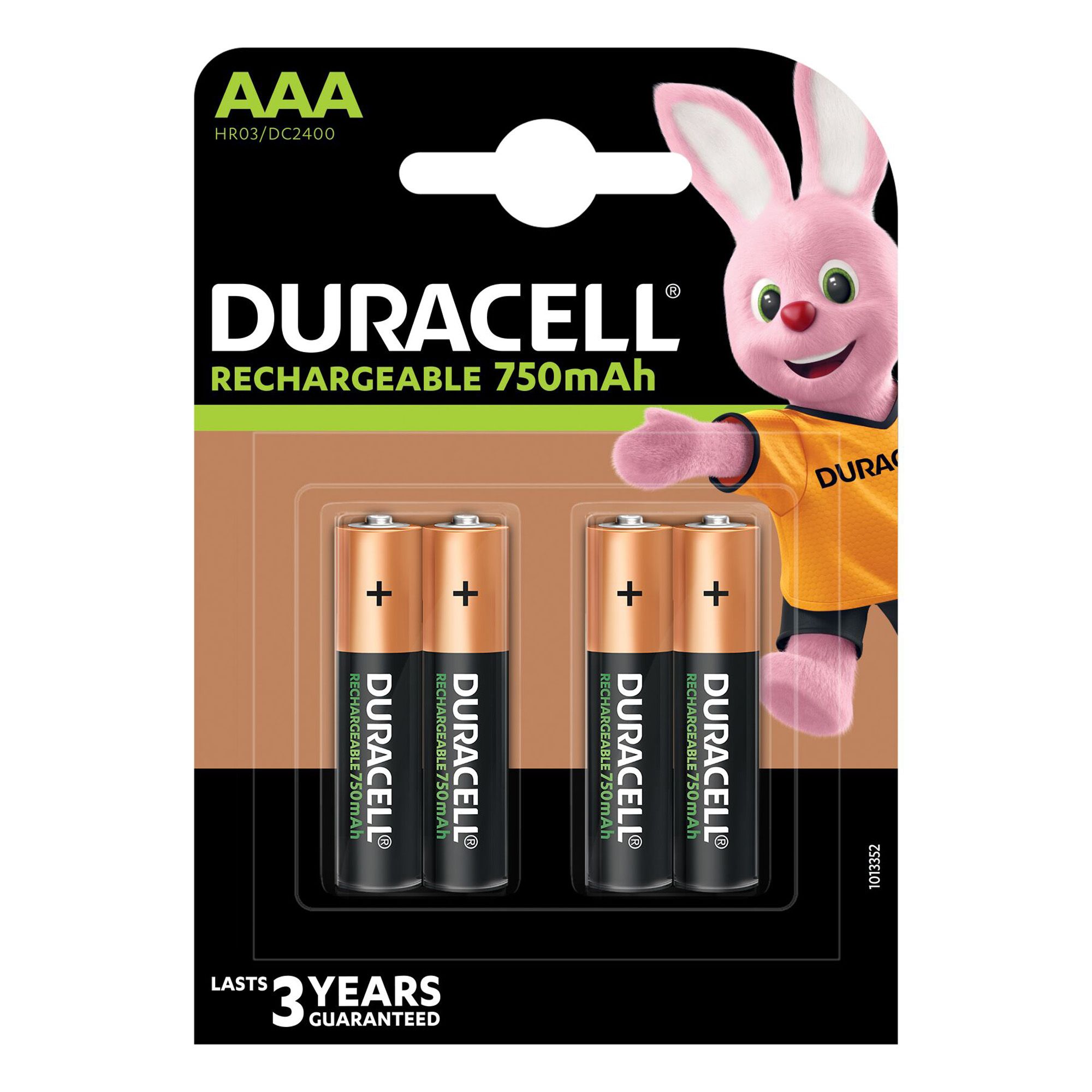Duracell Rechargeable AAA NiMH Battery, Pack of 4 Departments DIY at B&Q
