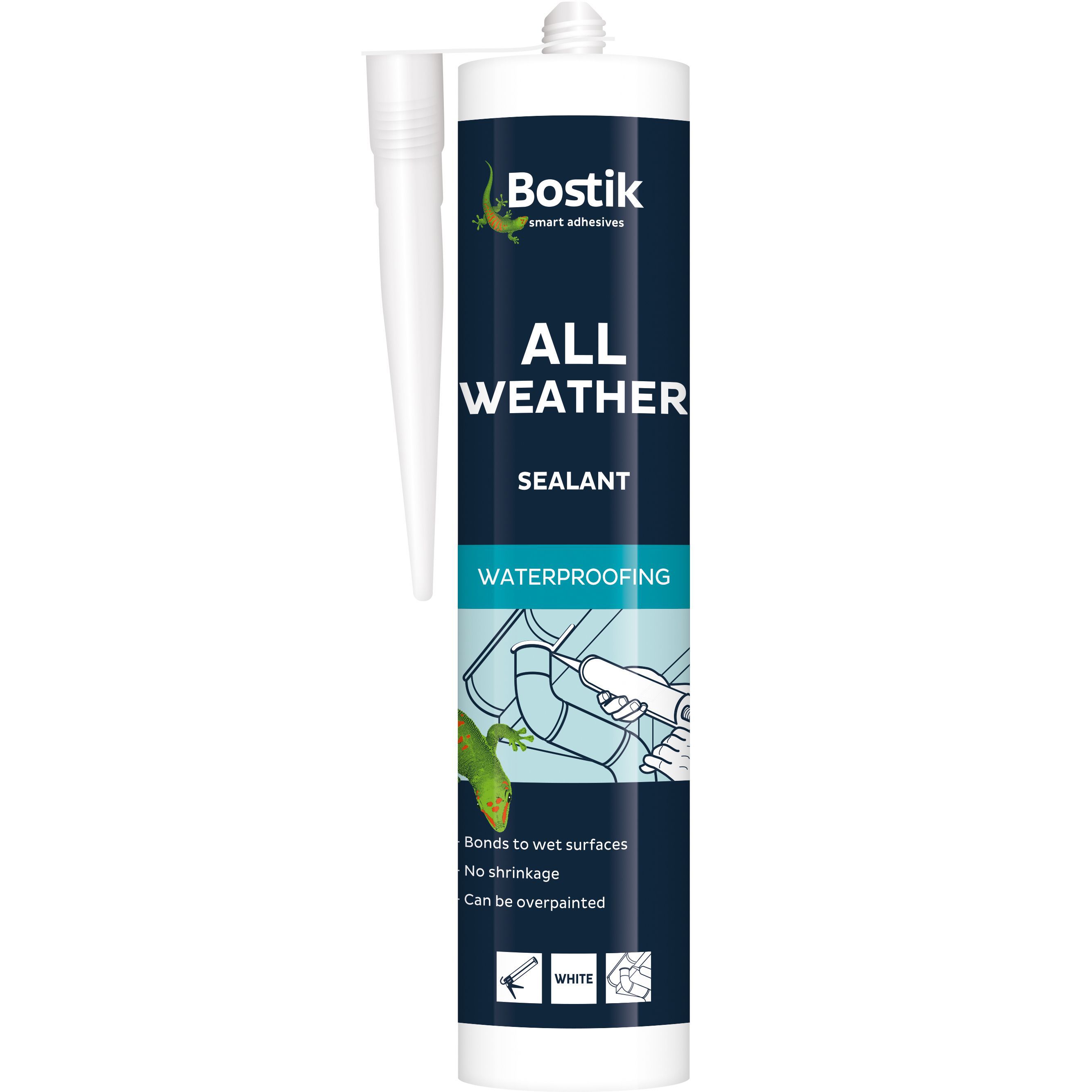 Bostik Ready to Use Weatherproof Leak Repair Black Sealant 290 ml