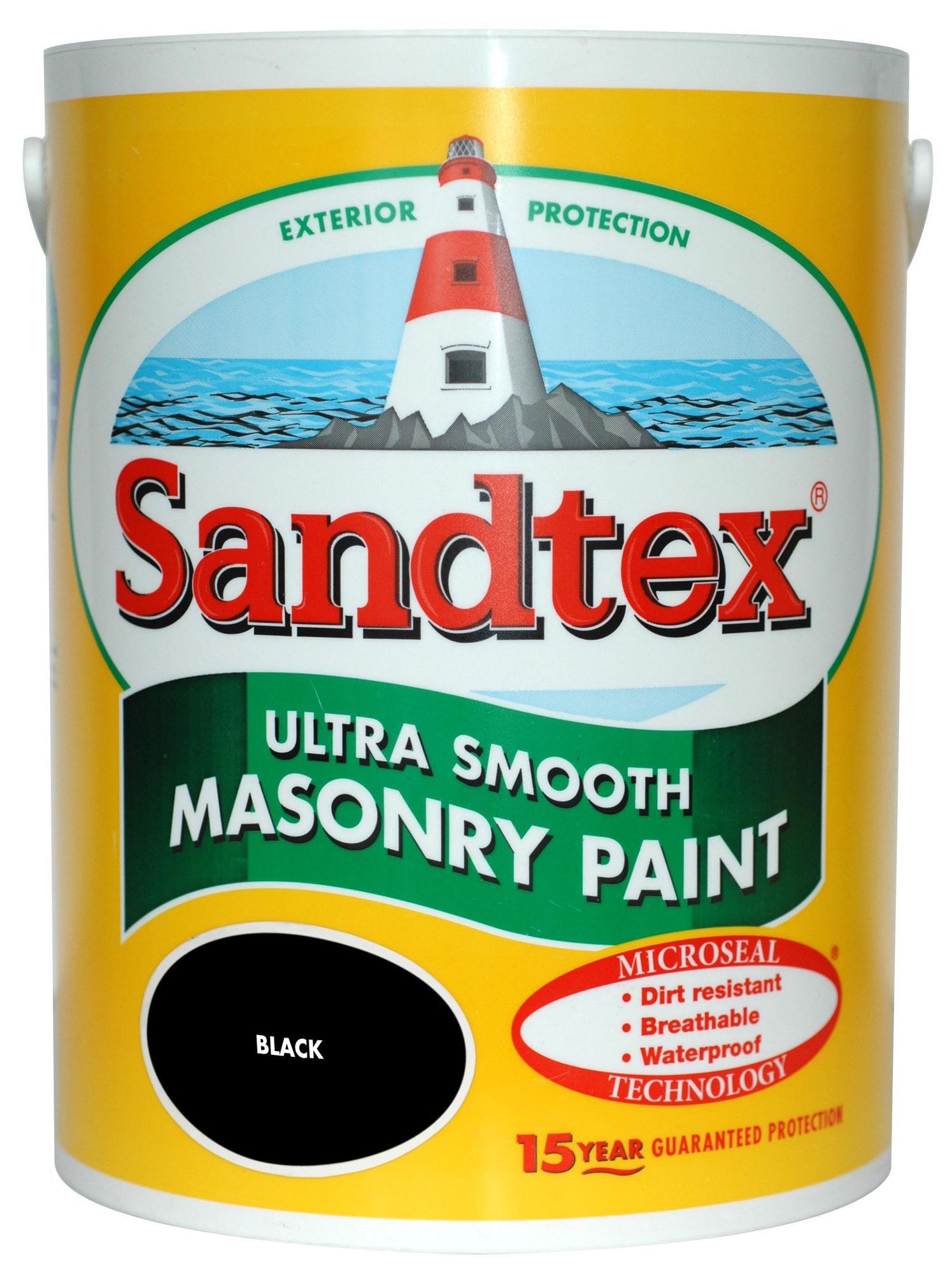 Sandtex Black Masonry paint, 5L | Departments | TradePoint
