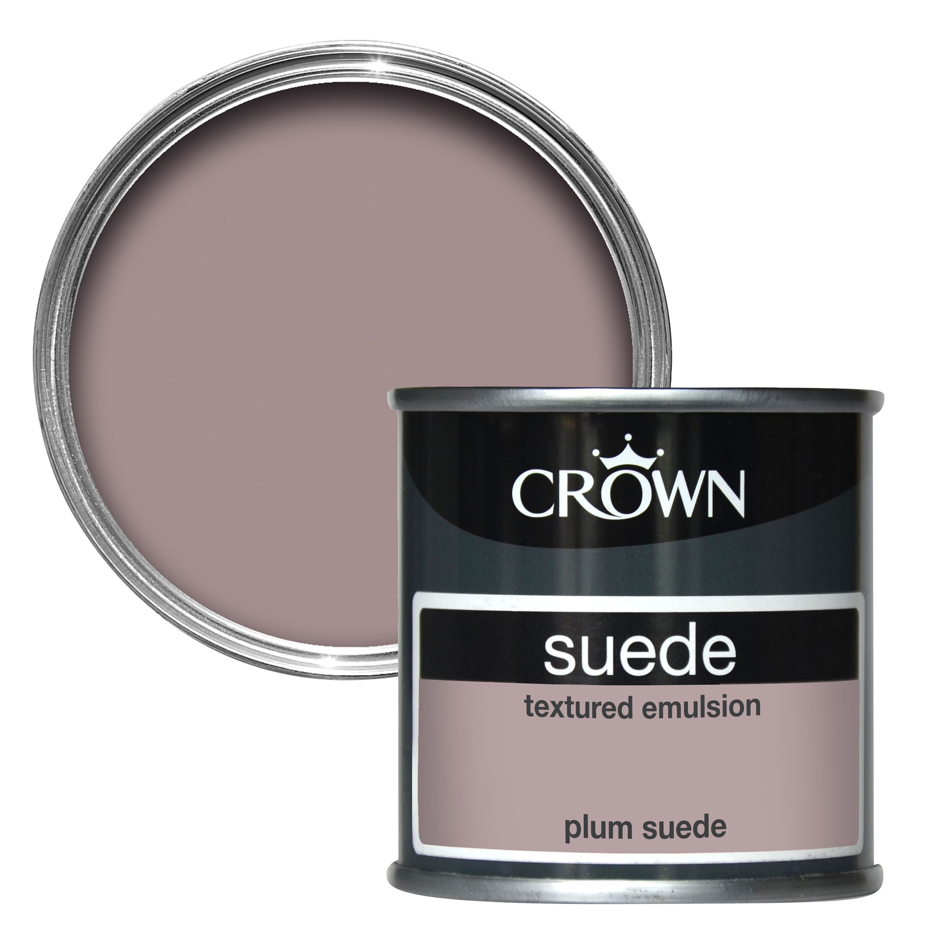 Crown Plum suede Matt Emulsion paint 0.13L Tester pot Departments