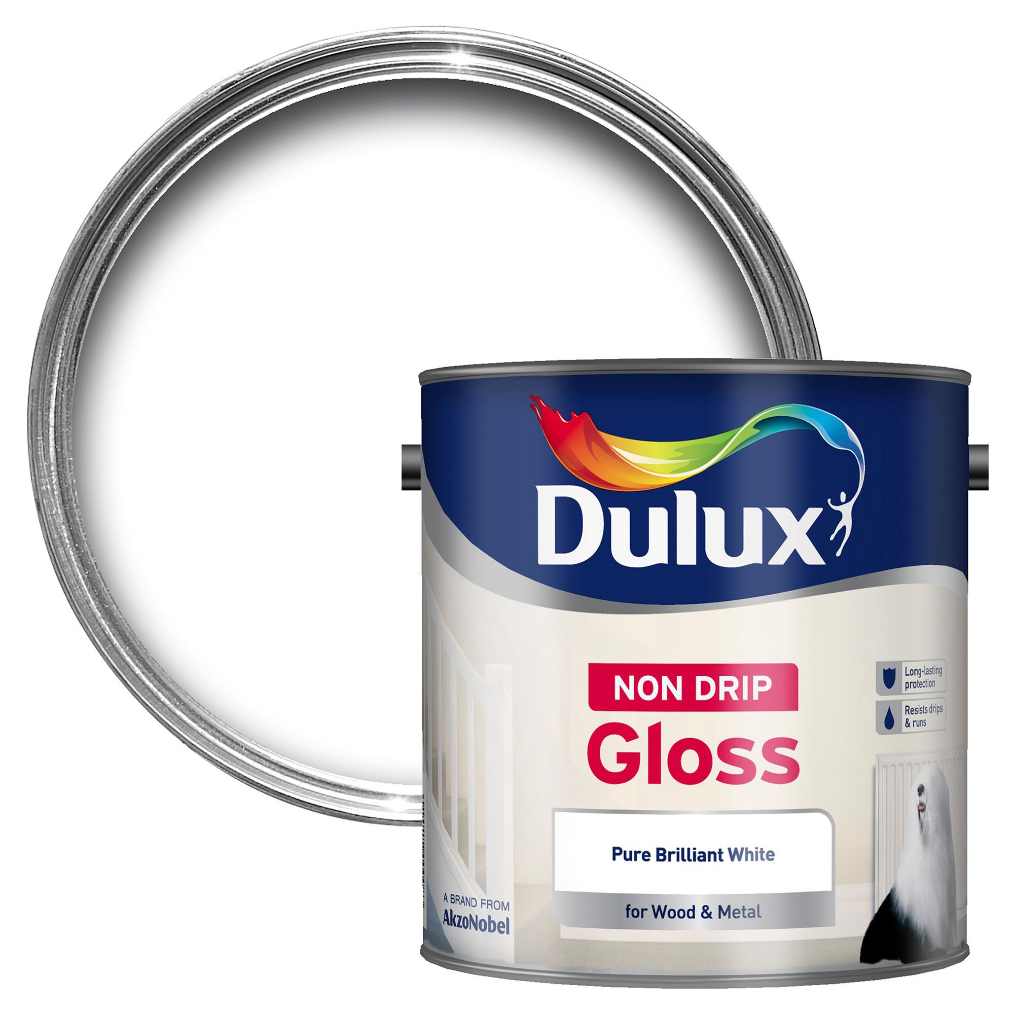  Dulux  Interior Pure Brilliant White Gloss  Wood Metal 