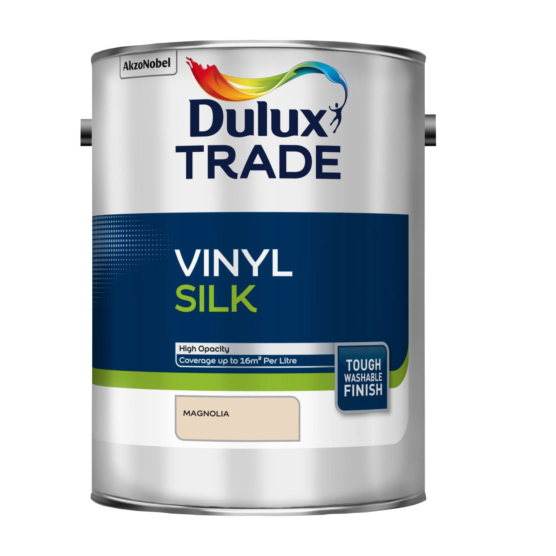 Dulux Trade Trade Magnolia Silk Emulsion paint 5L Departments DIY