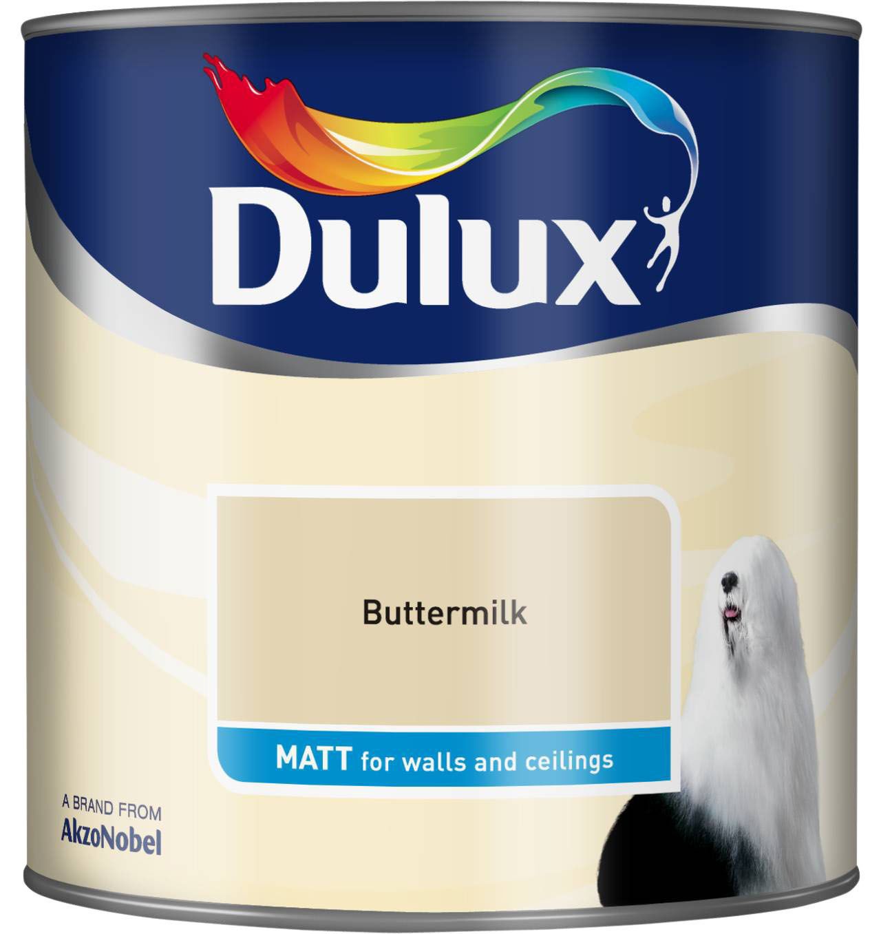 Dulux Buttermilk Matt Emulsion paint 2.5L Departments DIY at B&Q