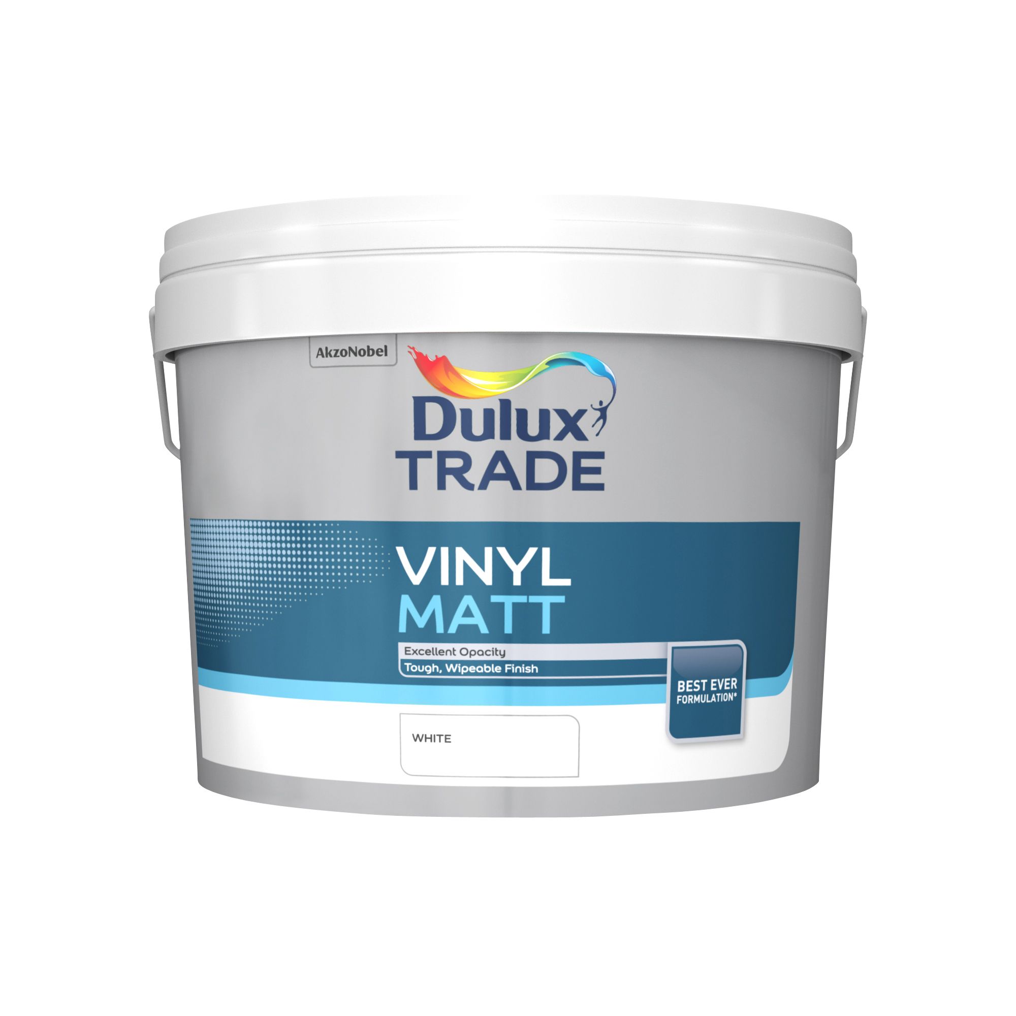 Dulux Trade Trade White Matt Emulsion paint 10 L | Departments | DIY at B&Q