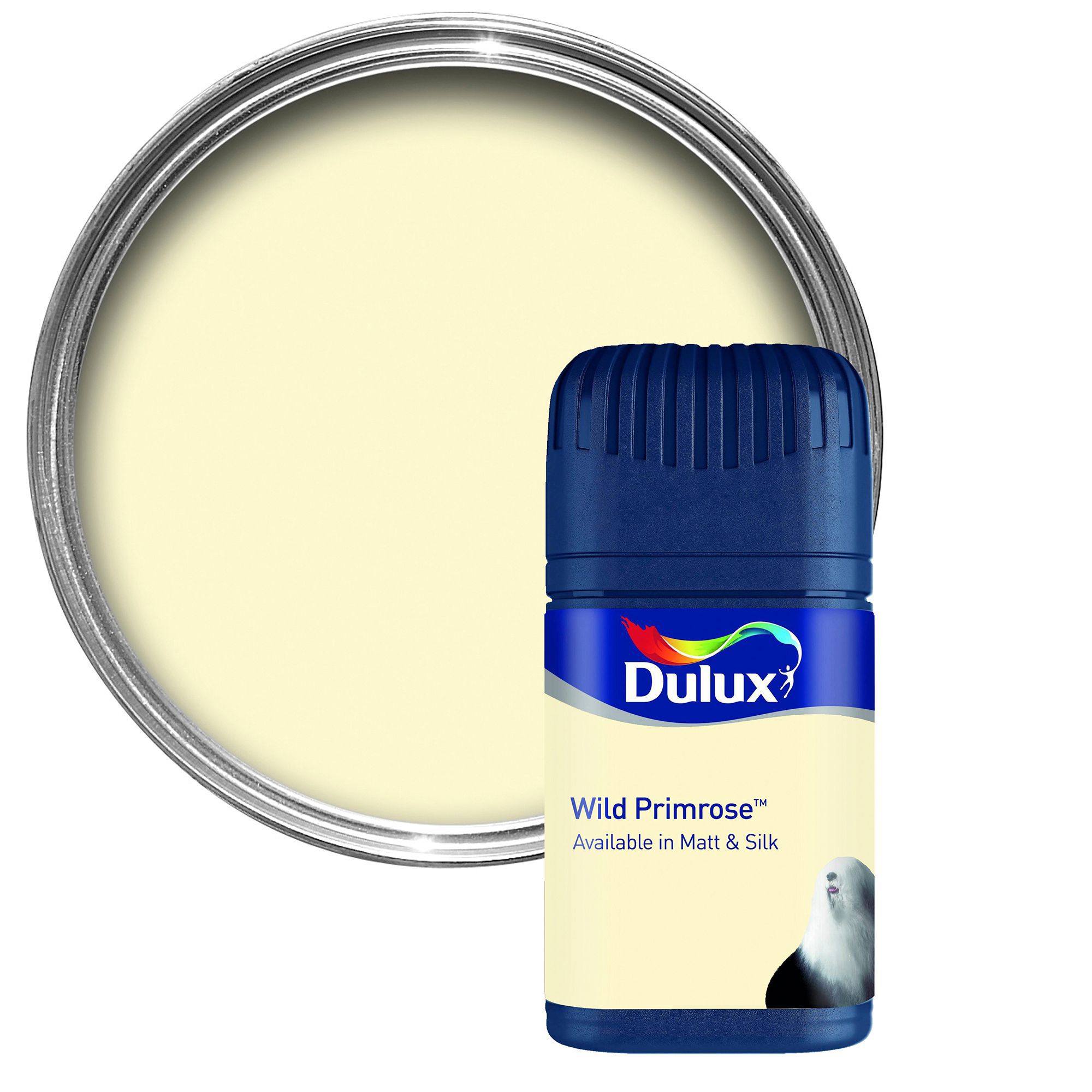 Dulux Colour Wild primrose Matt Emulsion paint 0.05L Tester pot