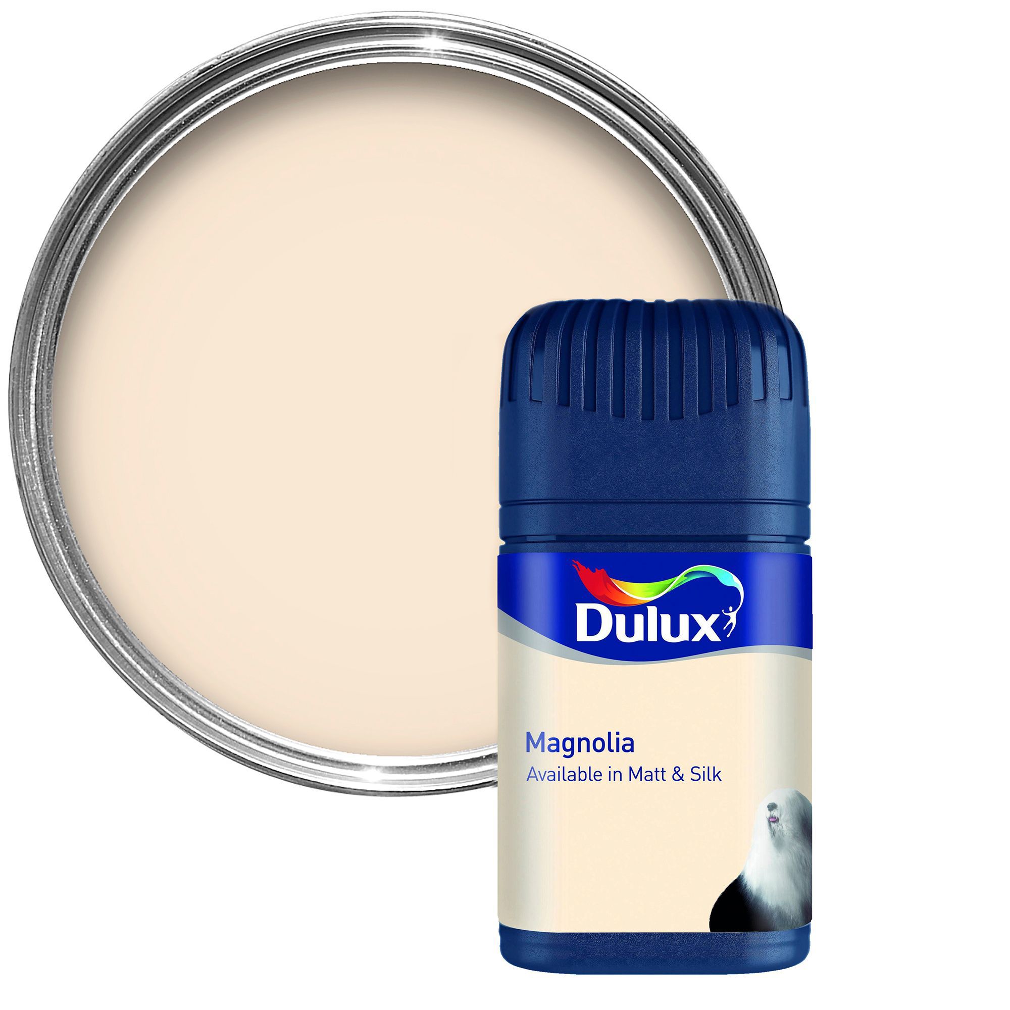  Dulux  Colour Magnolia  Matt Emulsion paint 0 05L Tester pot 
