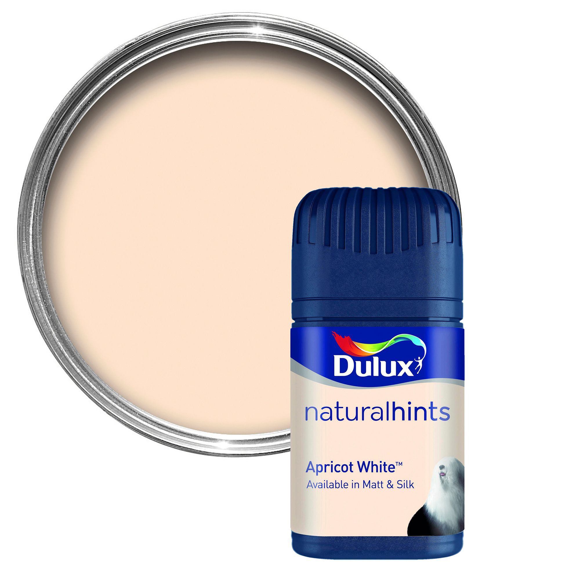 Dulux Colour Apricot White Matt Emulsion Paint 0.05L Tester Pot