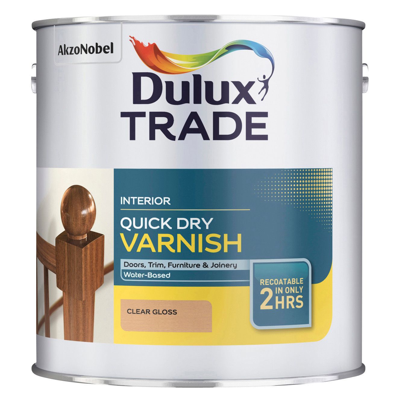 Dulux Trade Clear Gloss Varnish 2.5L Departments TradePoint