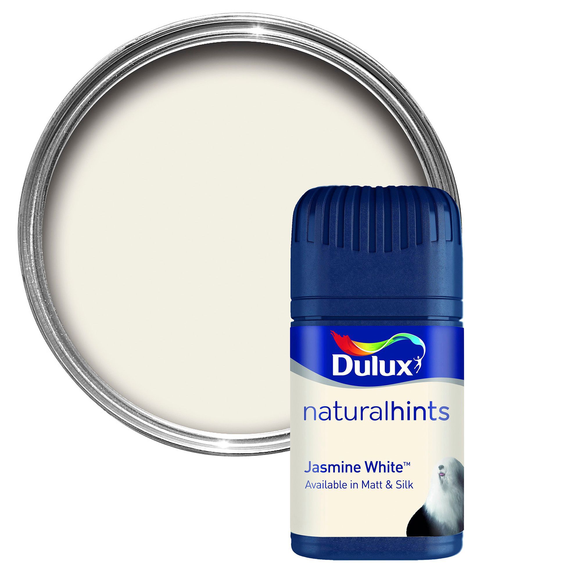 Dulux Colour Jasmine White Matt Emulsion Paint 0.05L Tester Pot