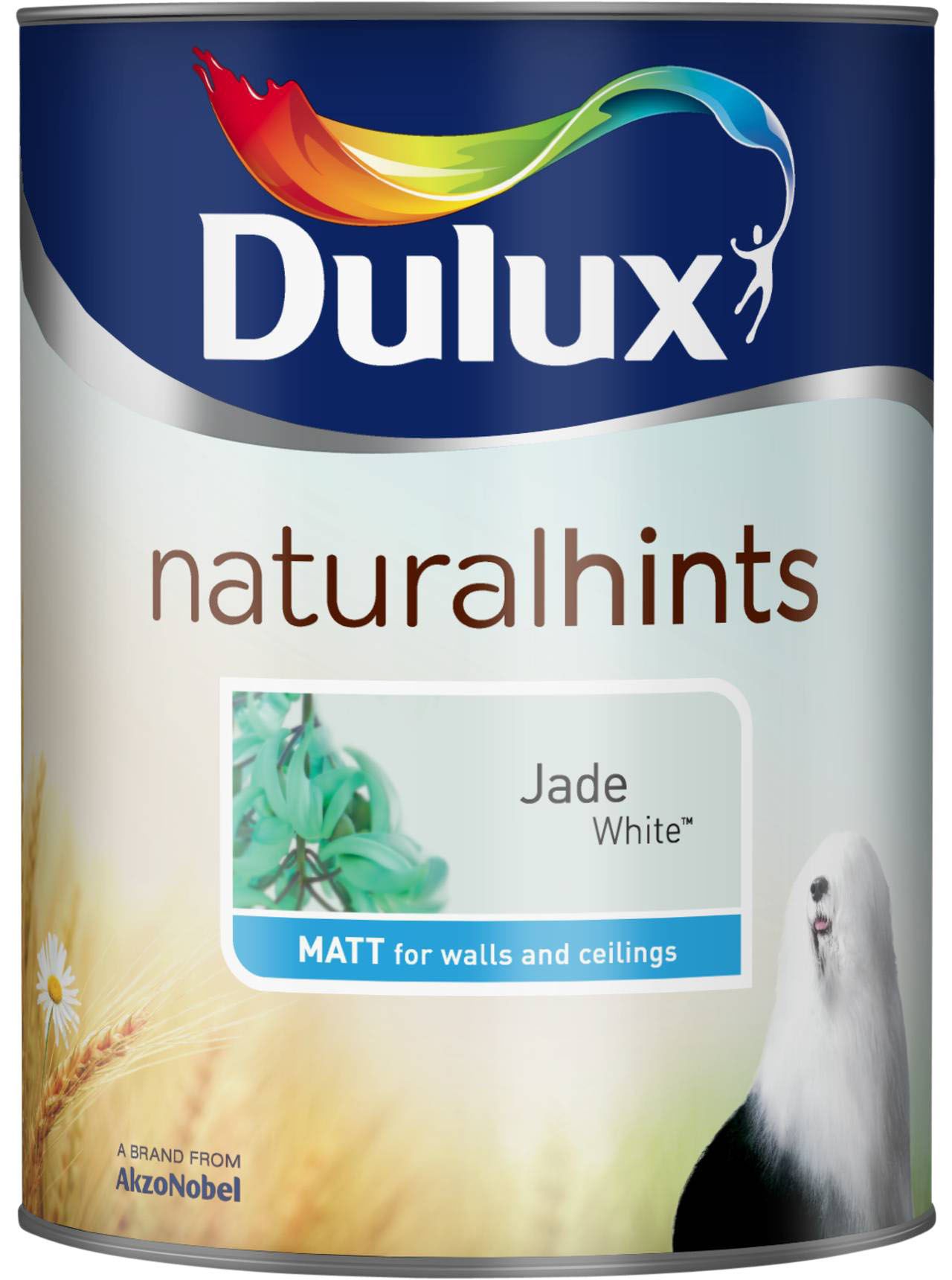 Dulux Natural Hints Jade White Matt Emulsion Paint 5L | Departments ...