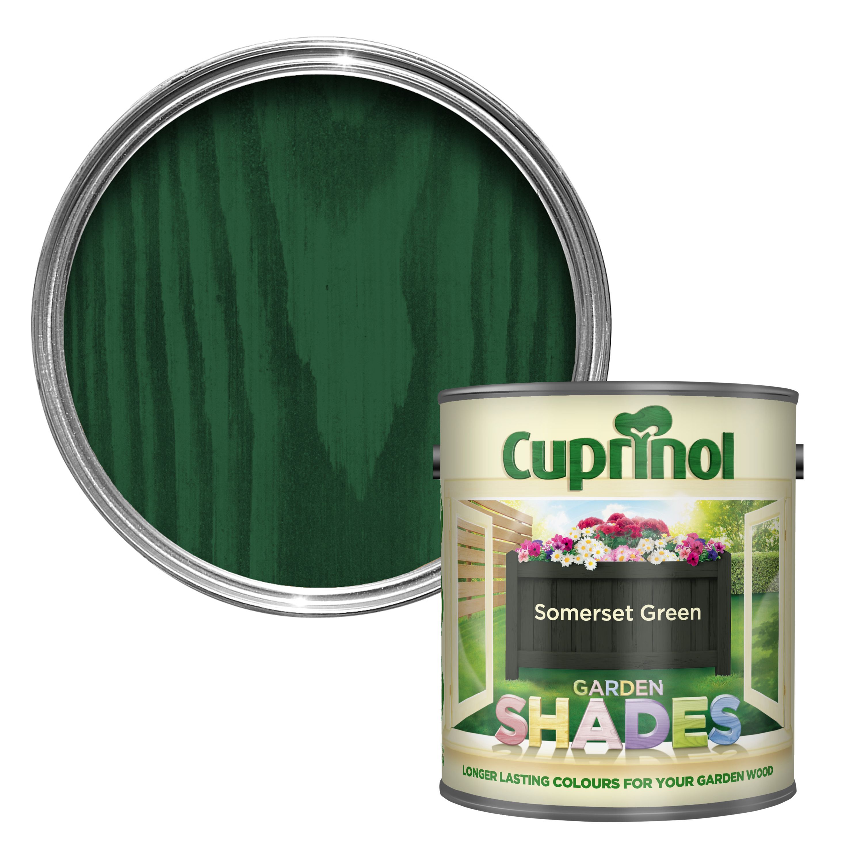 Cuprinol Garden Shades Somerset green Matt Wood paint 1L 
