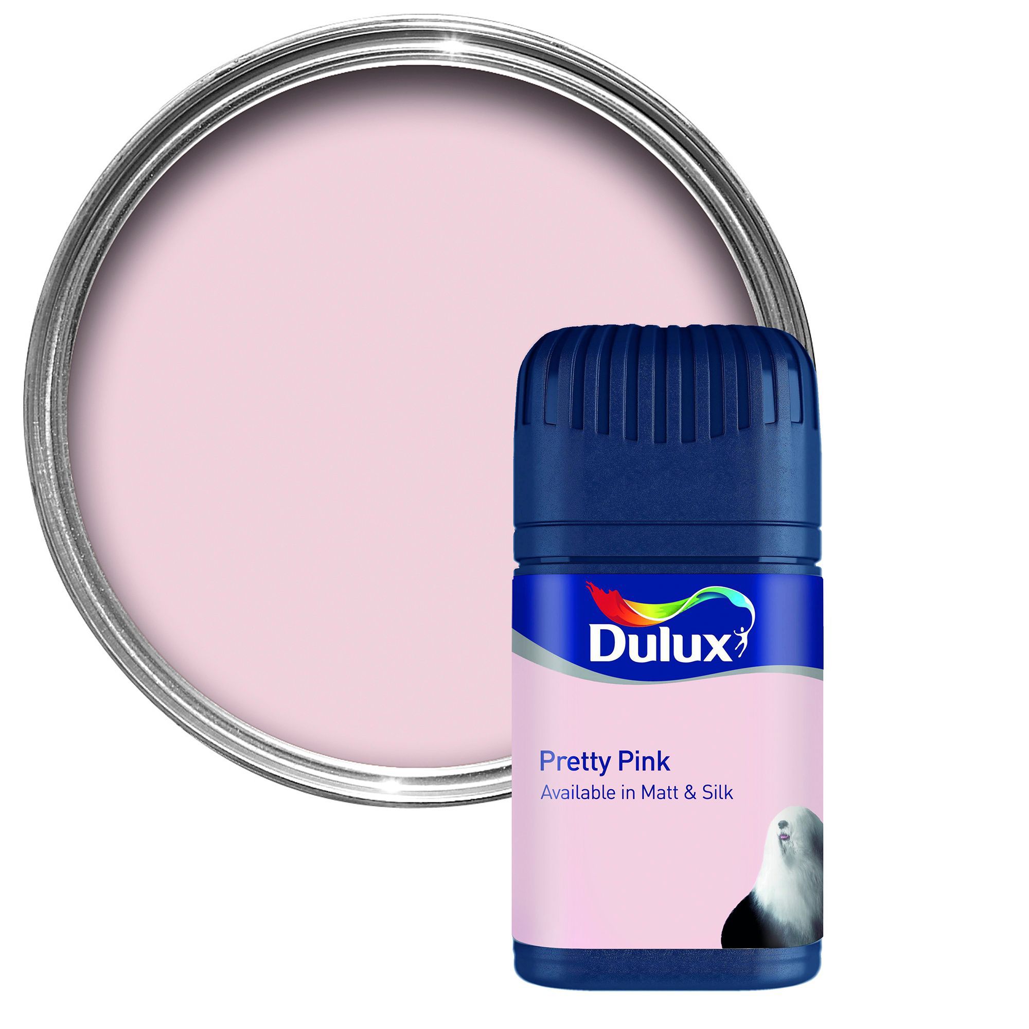 Dulux Tester Pretty Pink Matt Emulsion Paint 0.05L Tester Pot ...