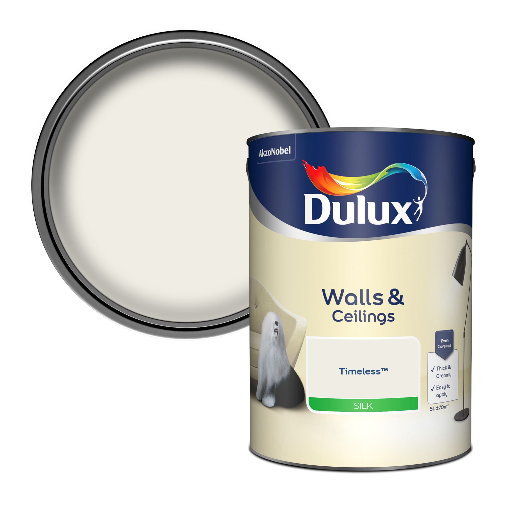  Dulux  Luxurious Timeless Silk Emulsion  paint 5L 